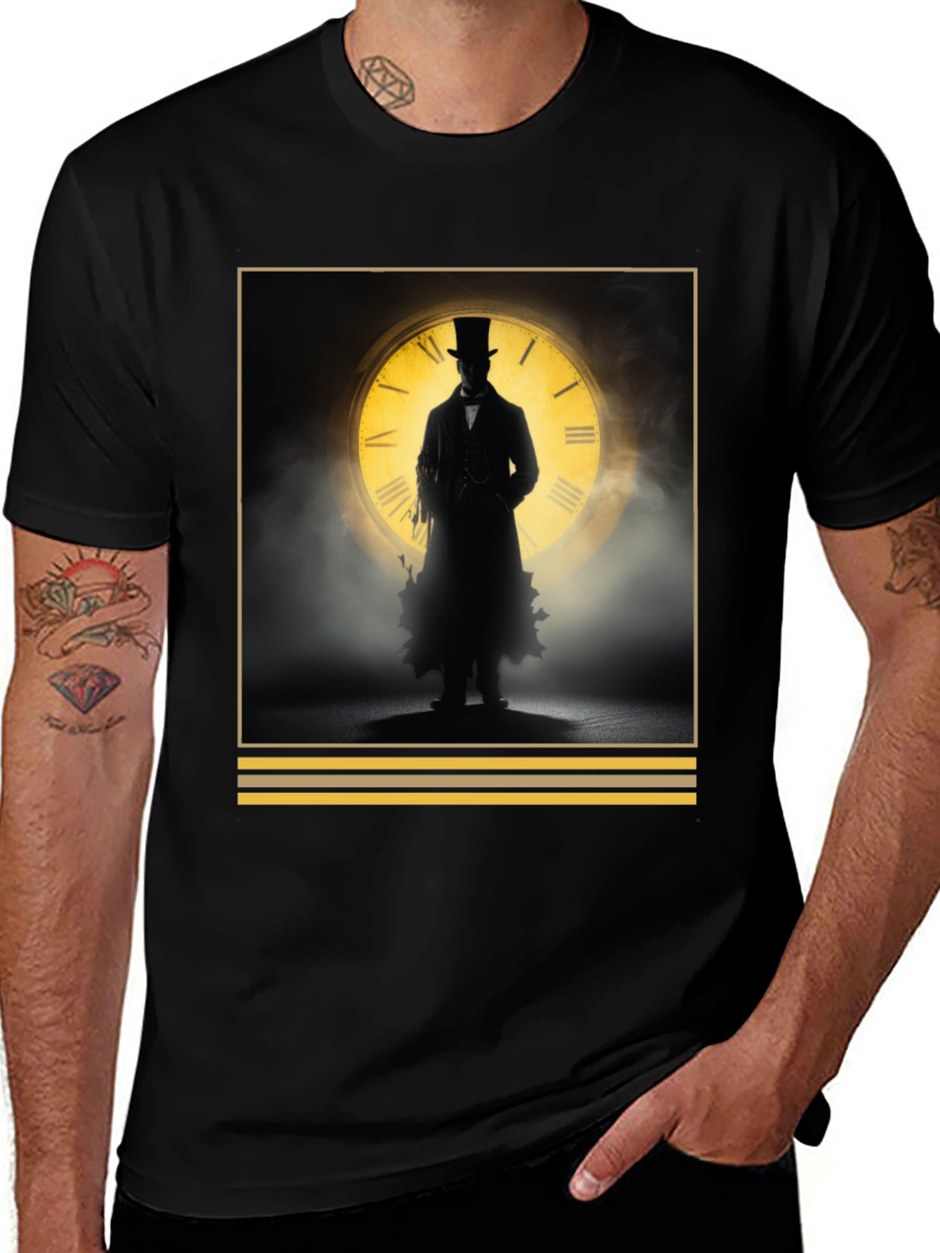 Variant 17 of Steampunk Time Traveler Graphic Tee
