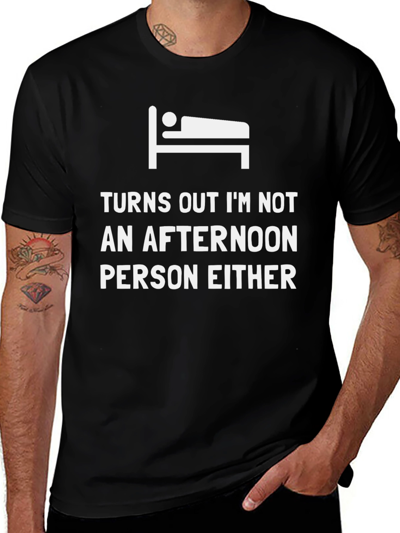 Variant 27 of Funny "Not an Afternoon Person" Graphic Tee