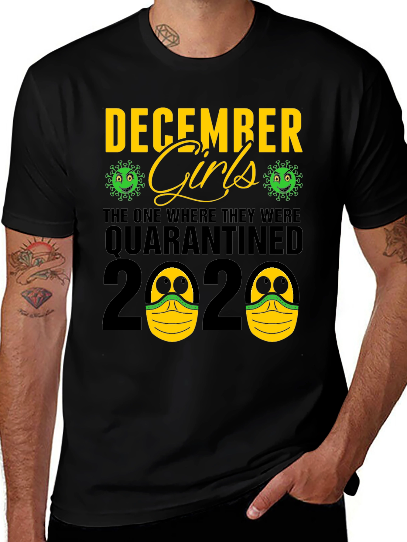Black December Girls Quarantined 2020 T-Shirt main image
