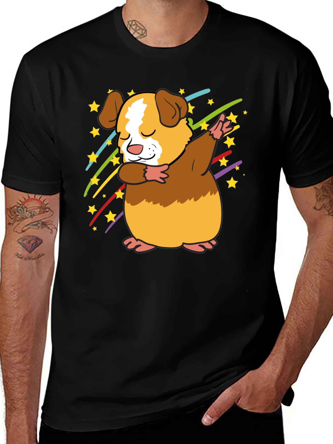 Variant 28 of Dabbing Guinea Pig Graphic Tee