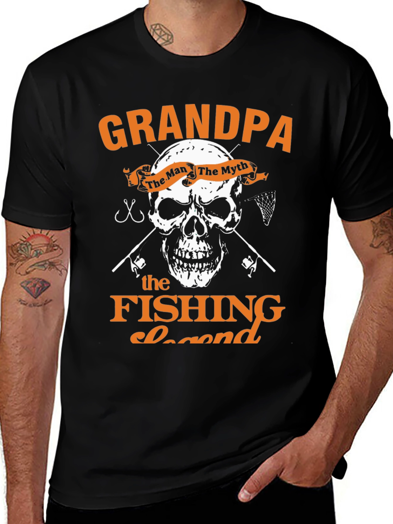 Variant 24 of Grandpa Fishing Legend Graphic Tee