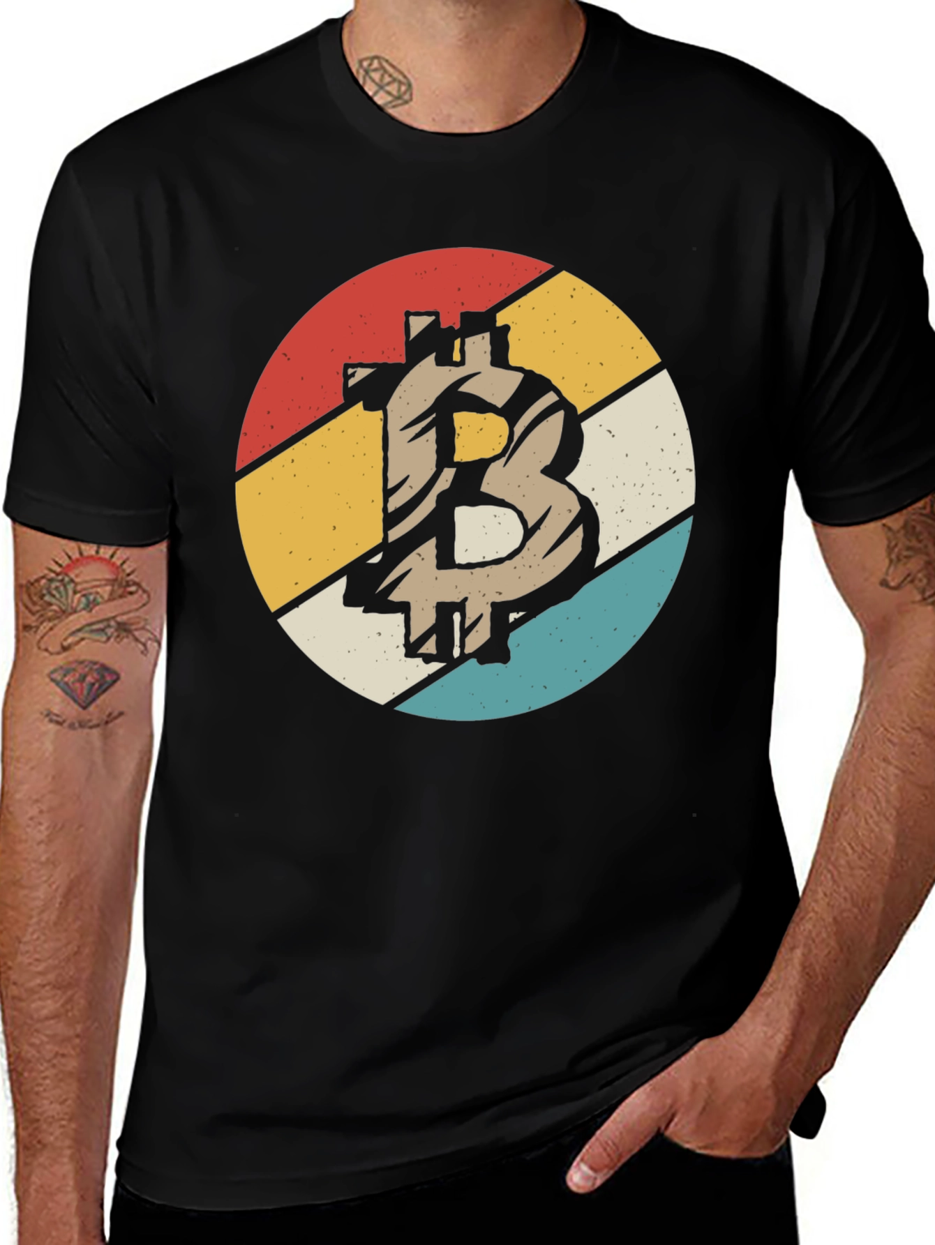 Variant 26 of Bitcoin Retro Style T-Shirt