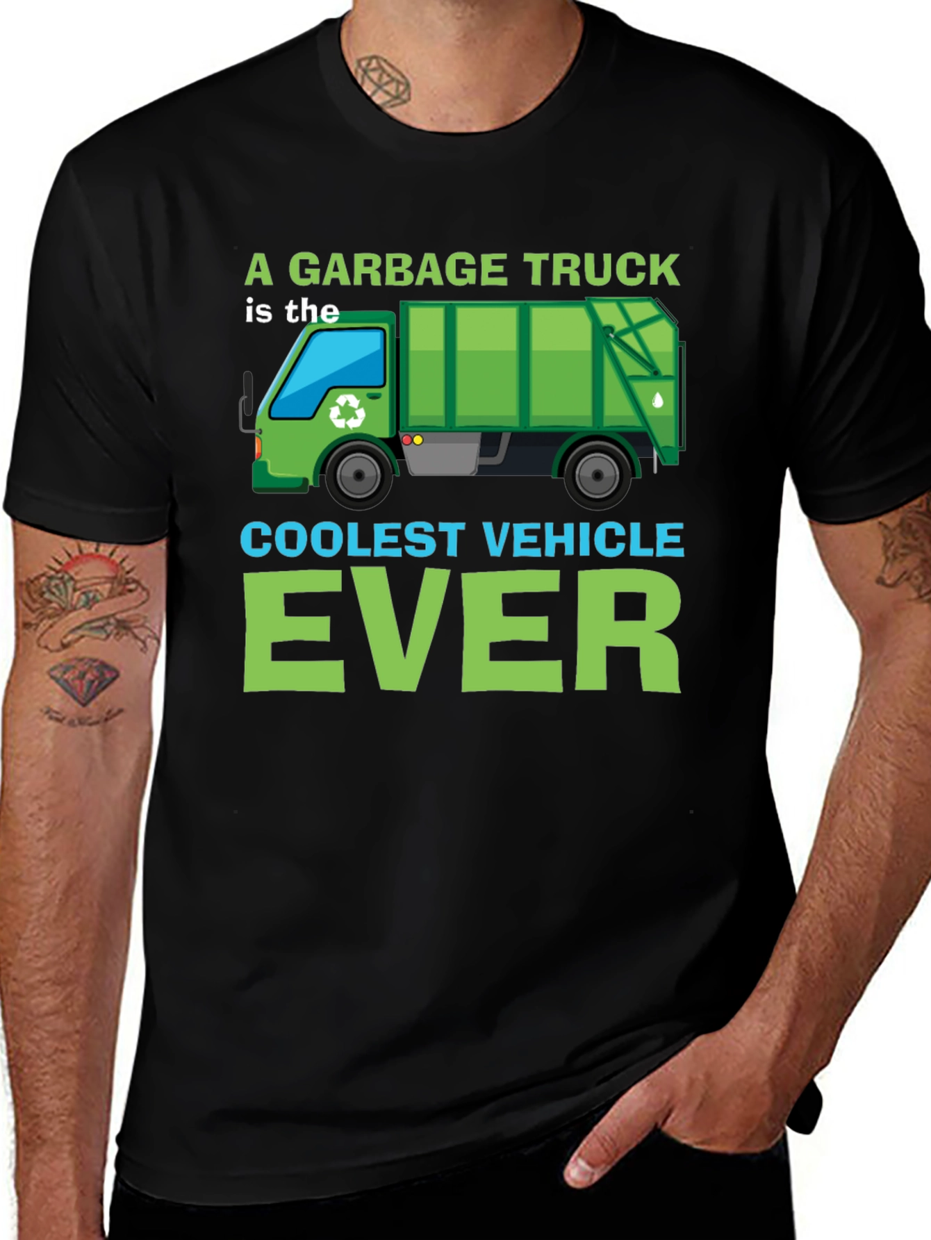 Variant 14 of Garbage Truck Coolest Vehicle T-Shirt