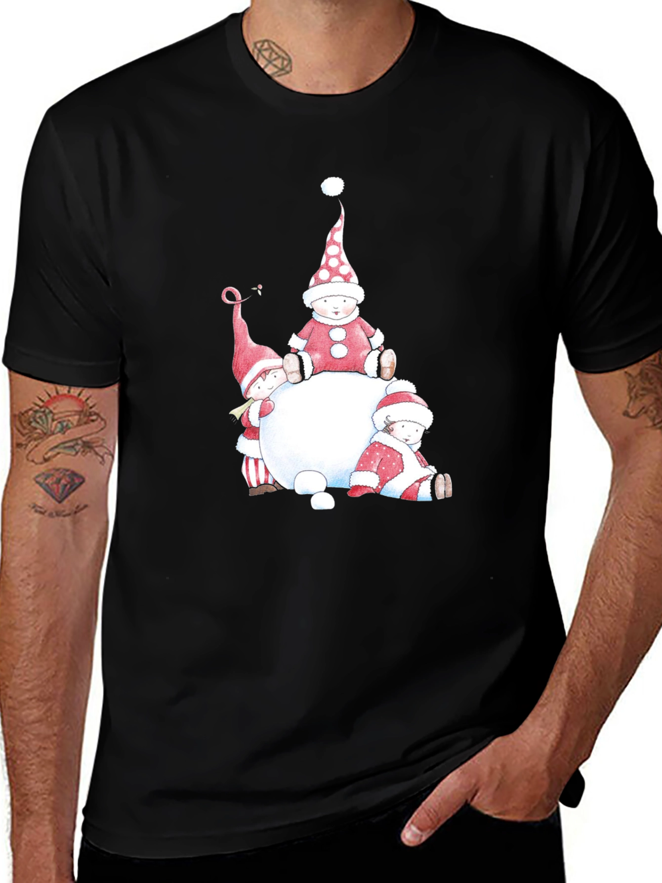 Variant 11 of Festive Gnome Crew Neck Tee