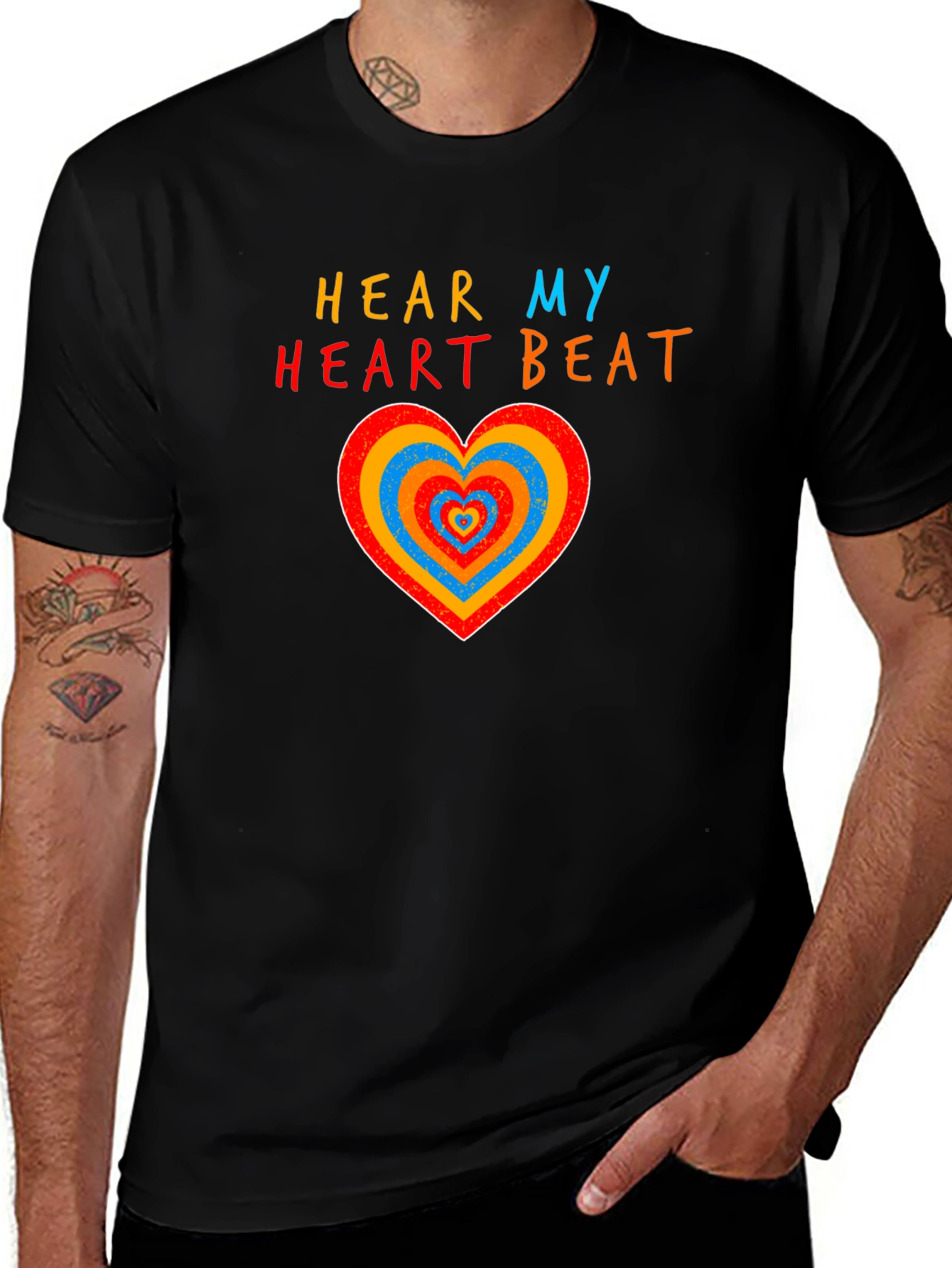 Variant 18 of Hear My Heart Beat Graphic T-Shirt