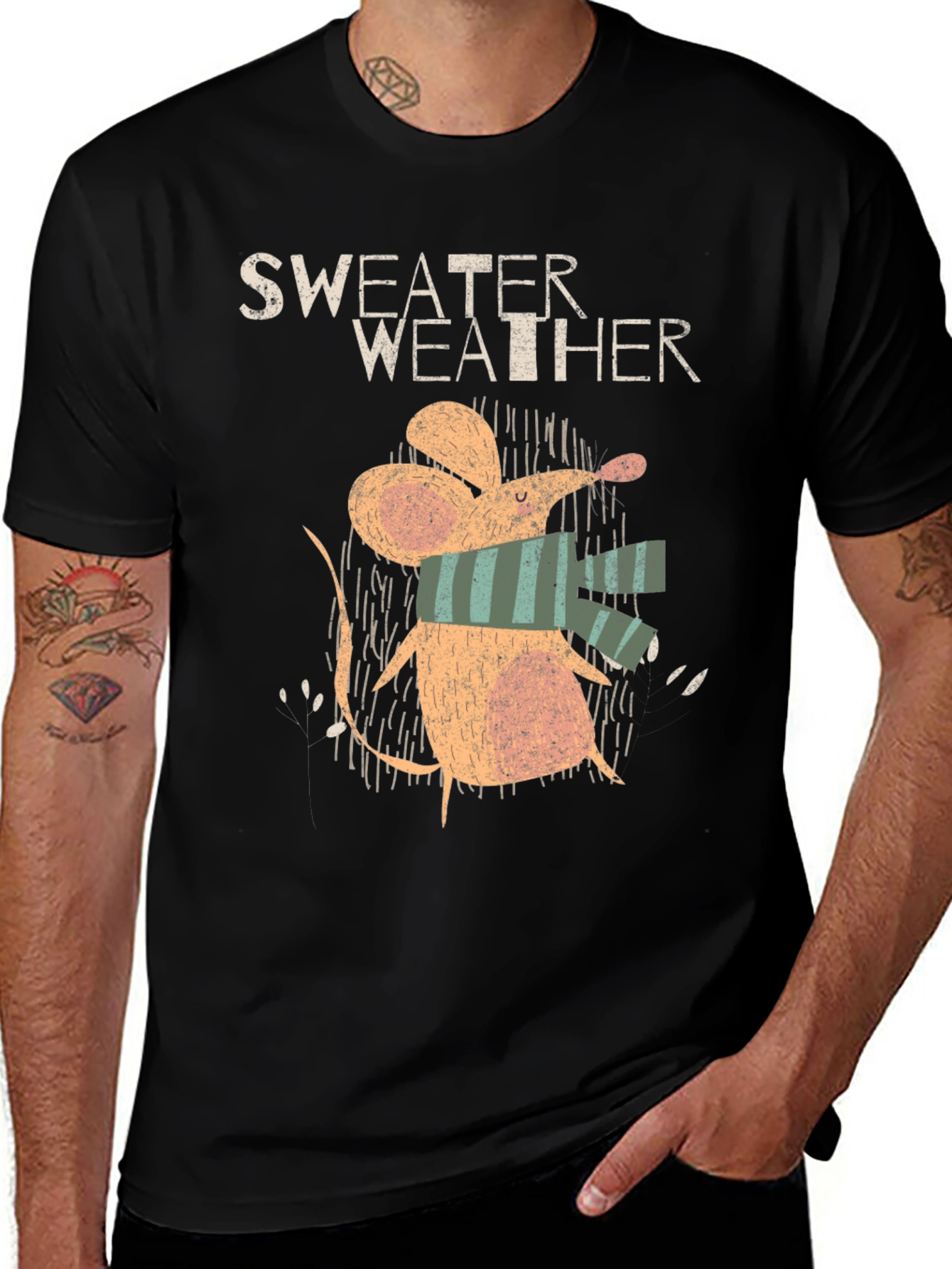 Variant 30 of Sweater Weather Mouse Graphic T-Shirt