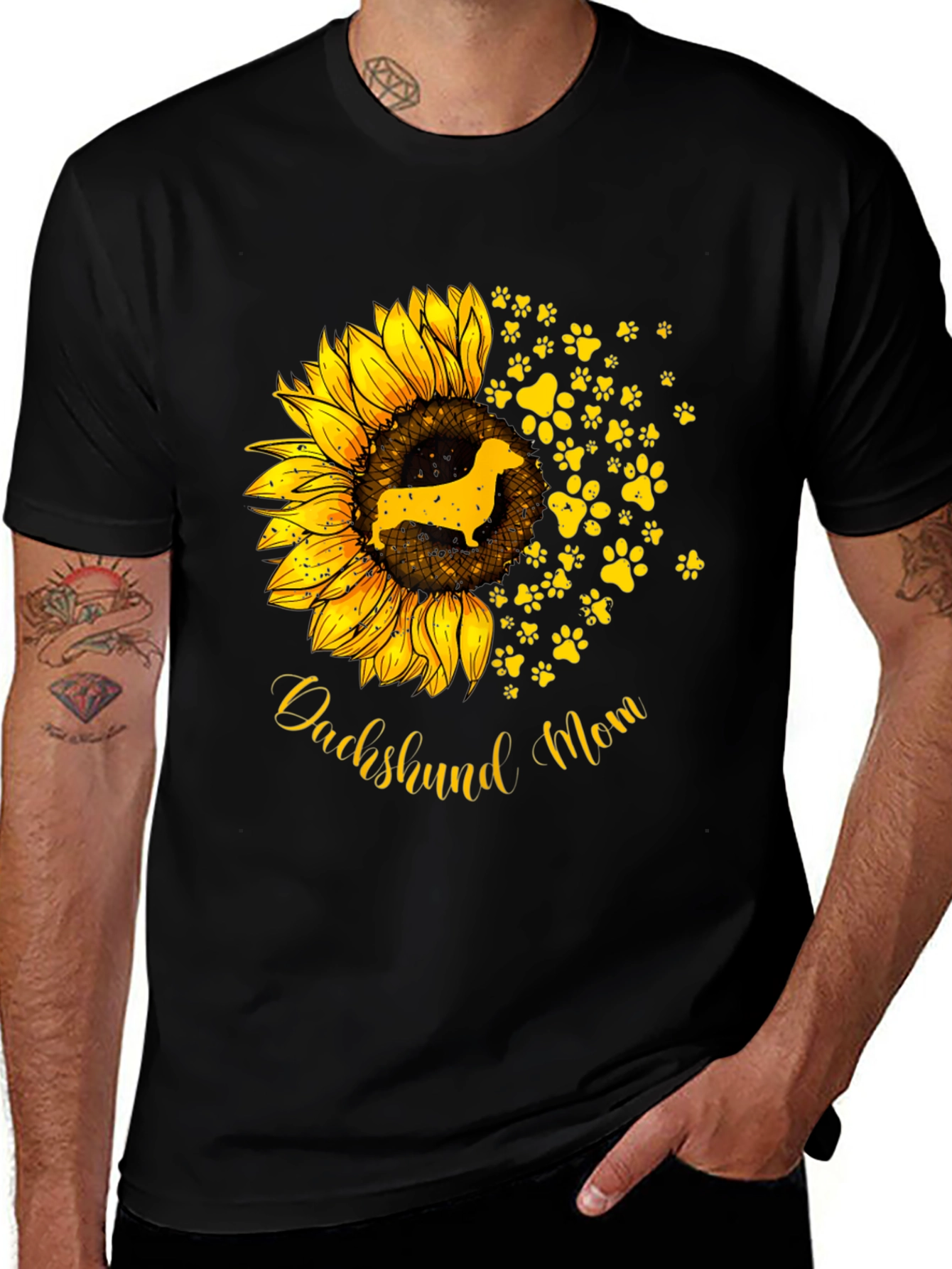 Variant 13 of Dachshund Mom Sunflower T-Shirt - Cute Dog Lover Tee
