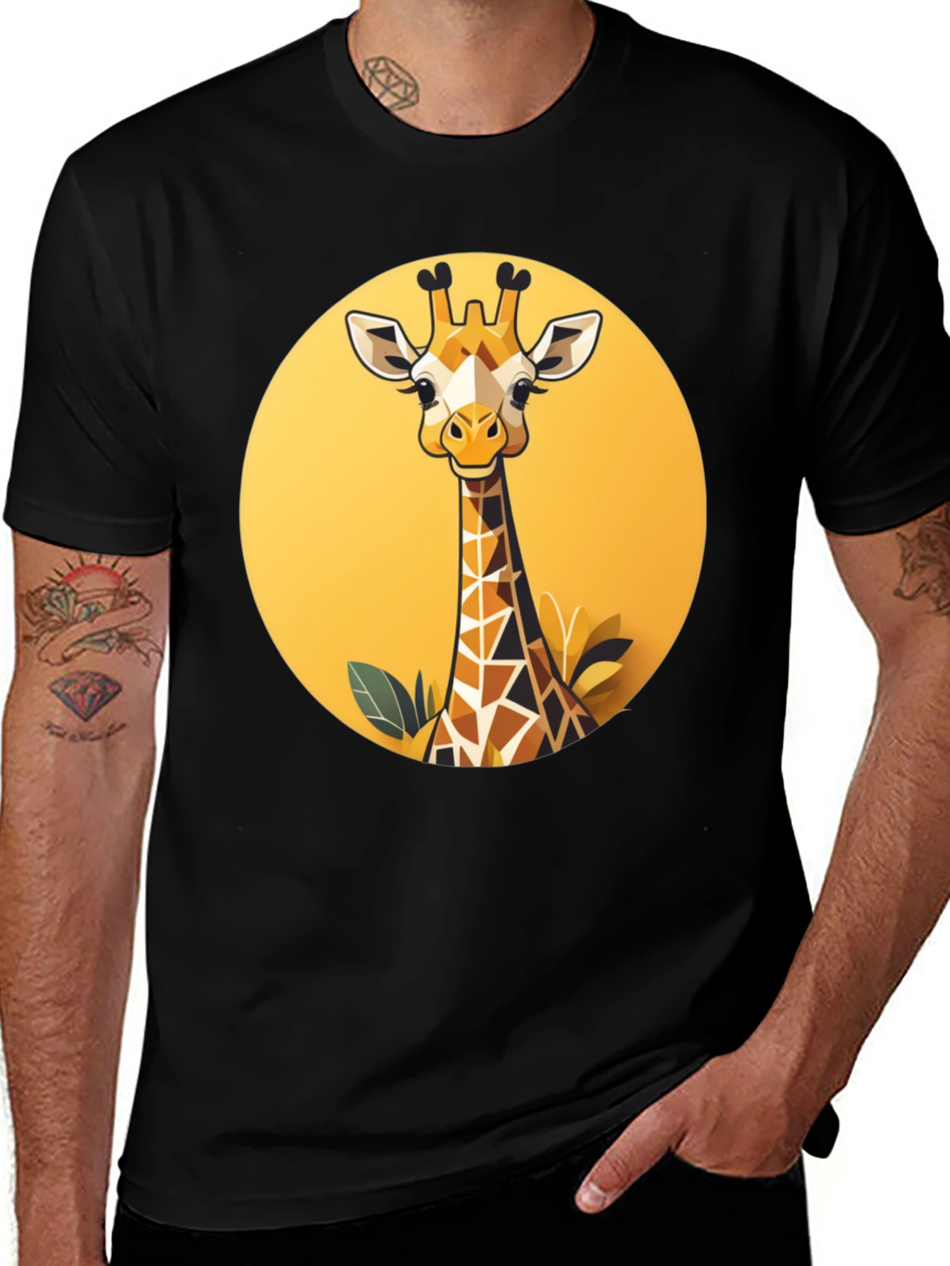 Variant 15 of Giraffe Graphic Tee - Stylish & Unique