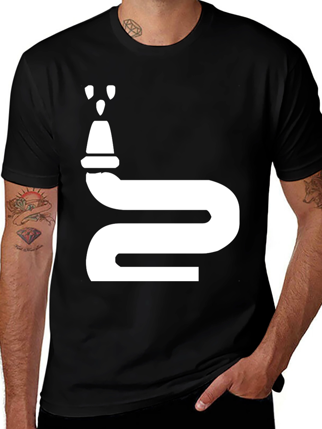 Variant 3 of Fire Hose Graphic T-Shirt - Novelty Design