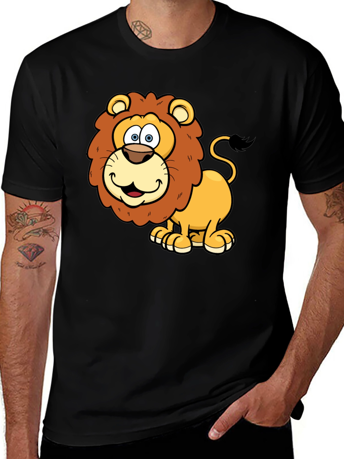 Variant 13 of Lion Cartoon Graphic T-Shirt