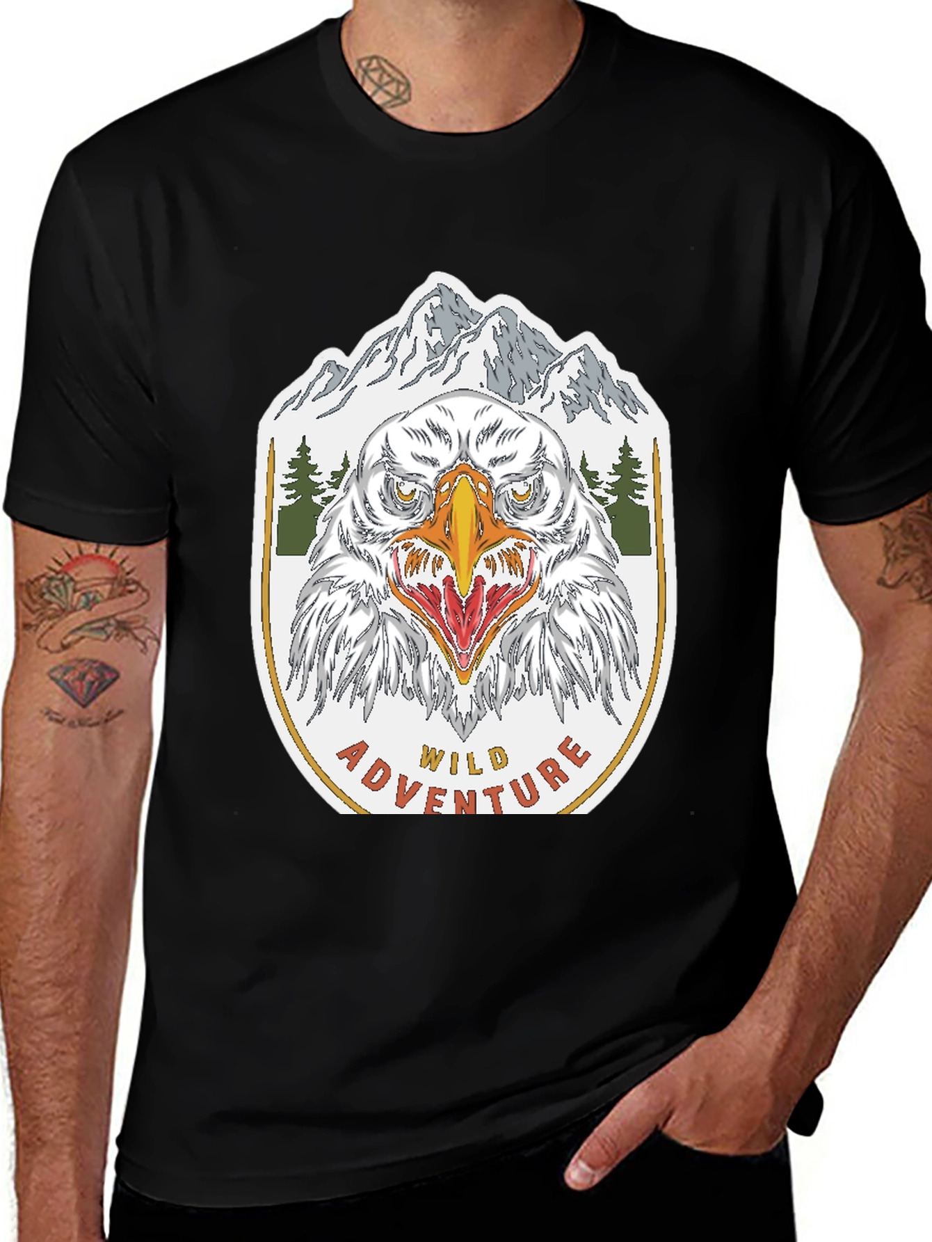 Variant 5 of Wild Adventure Eagle Graphic T-Shirt
