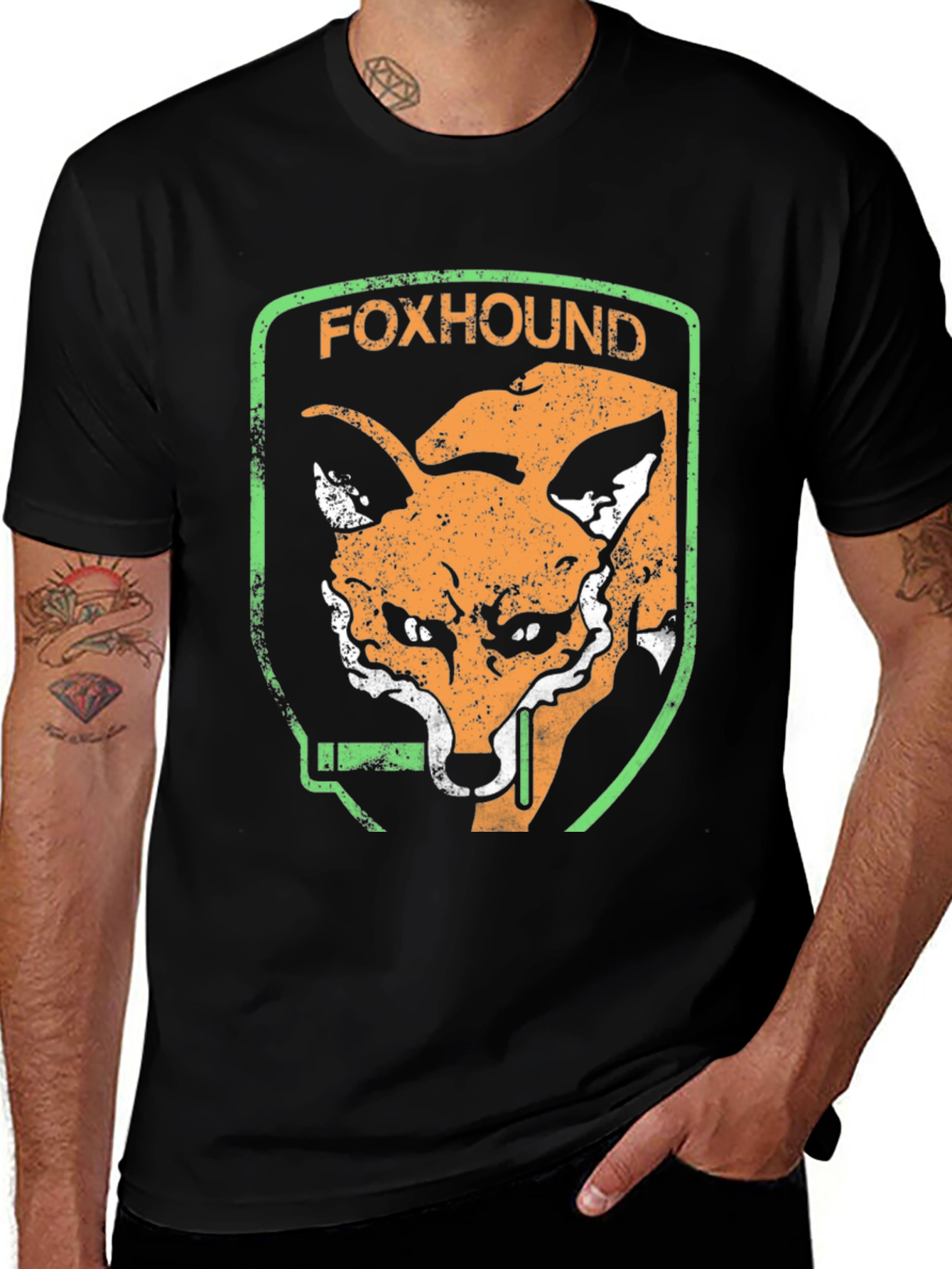 Variant 15 of Foxhound Graphic T-Shirt - Retro Style