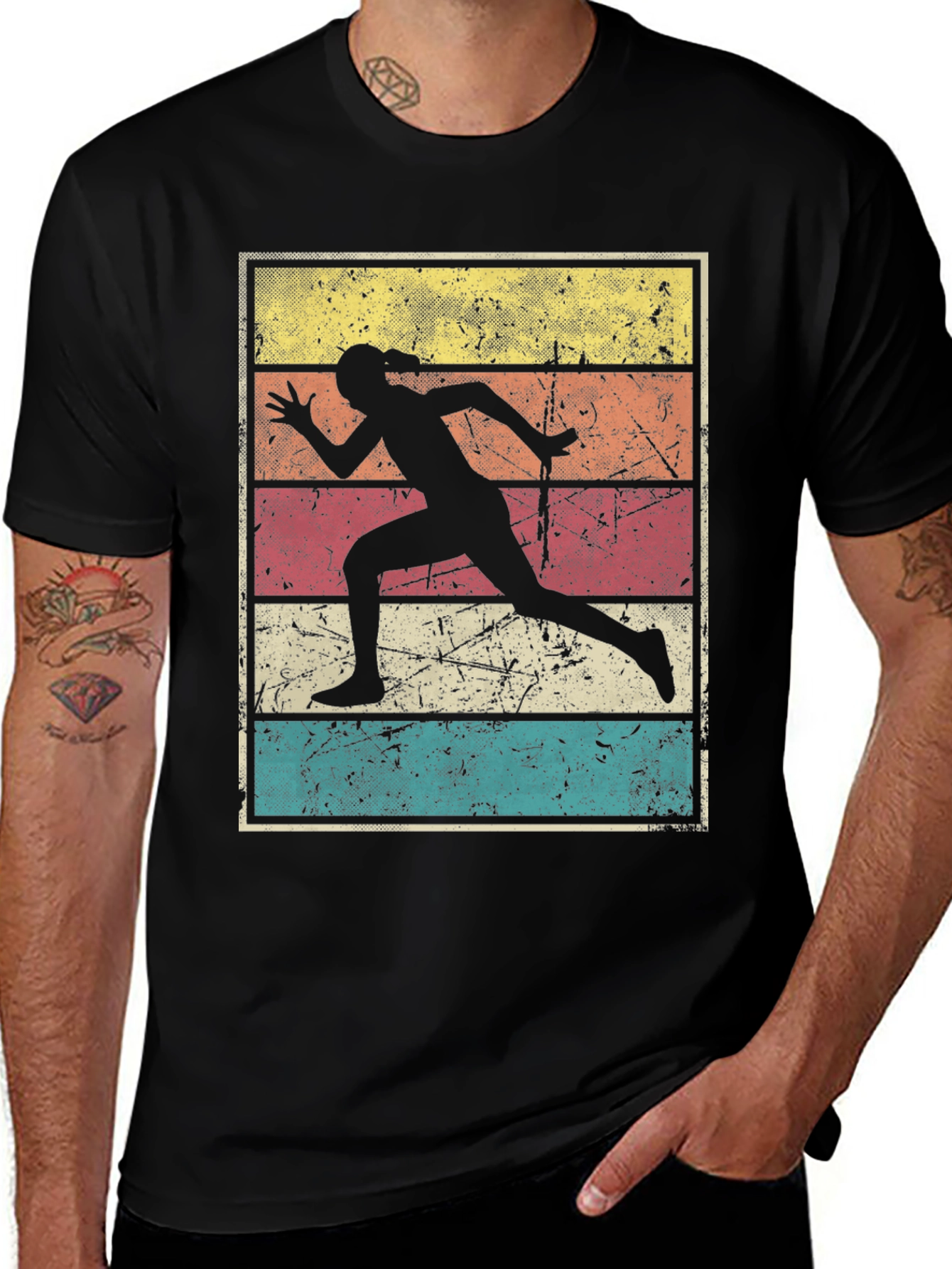 Variant 8 of Retro Runner T-Shirt | Vintage Style Athletics Tee