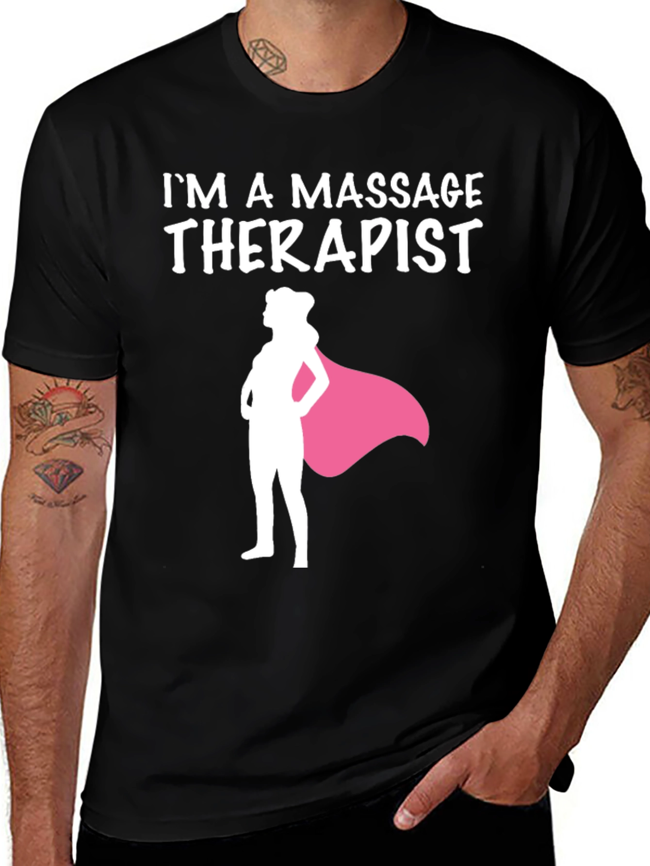 Variant 8 of Massage Therapist Superwoman T-Shirt