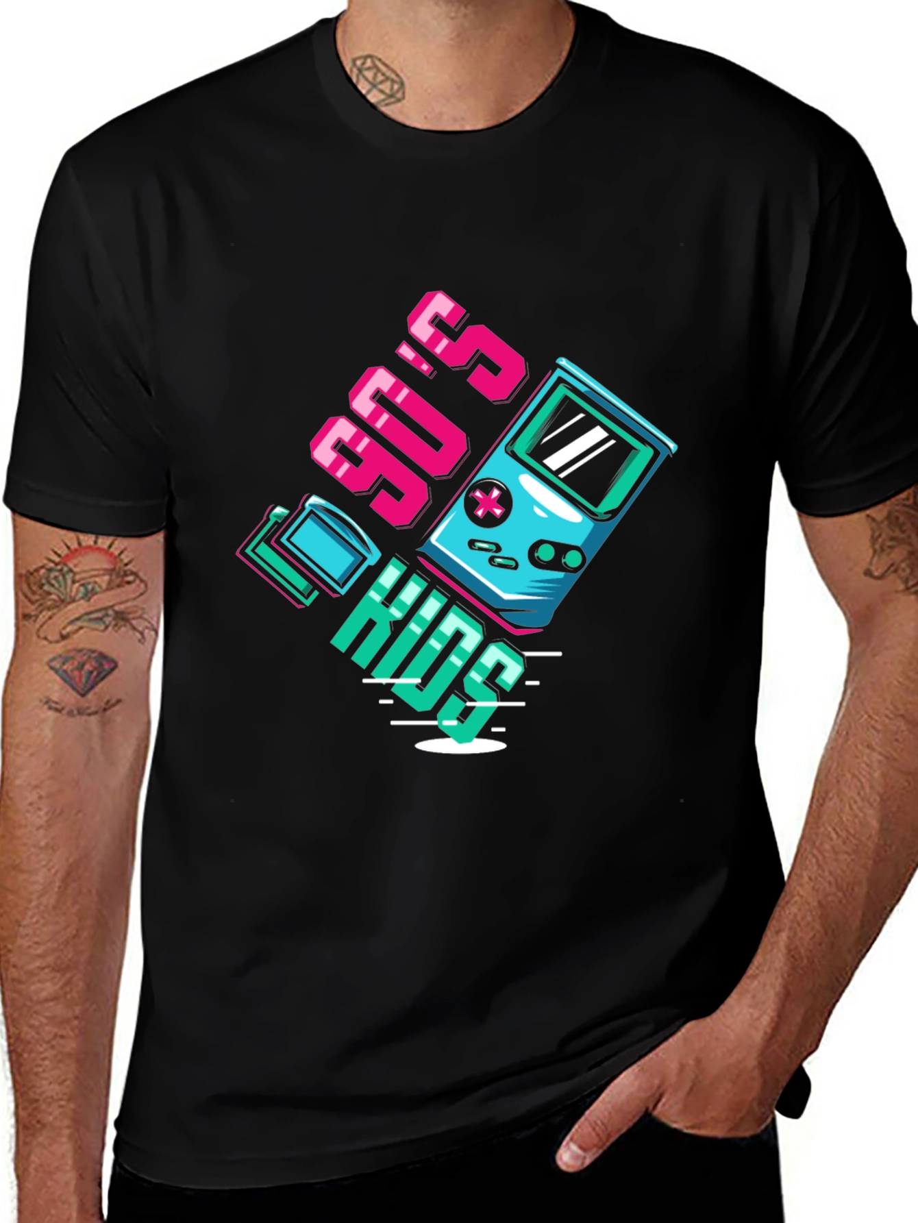 90's Kids T-Shirt - Retro Gaming Style