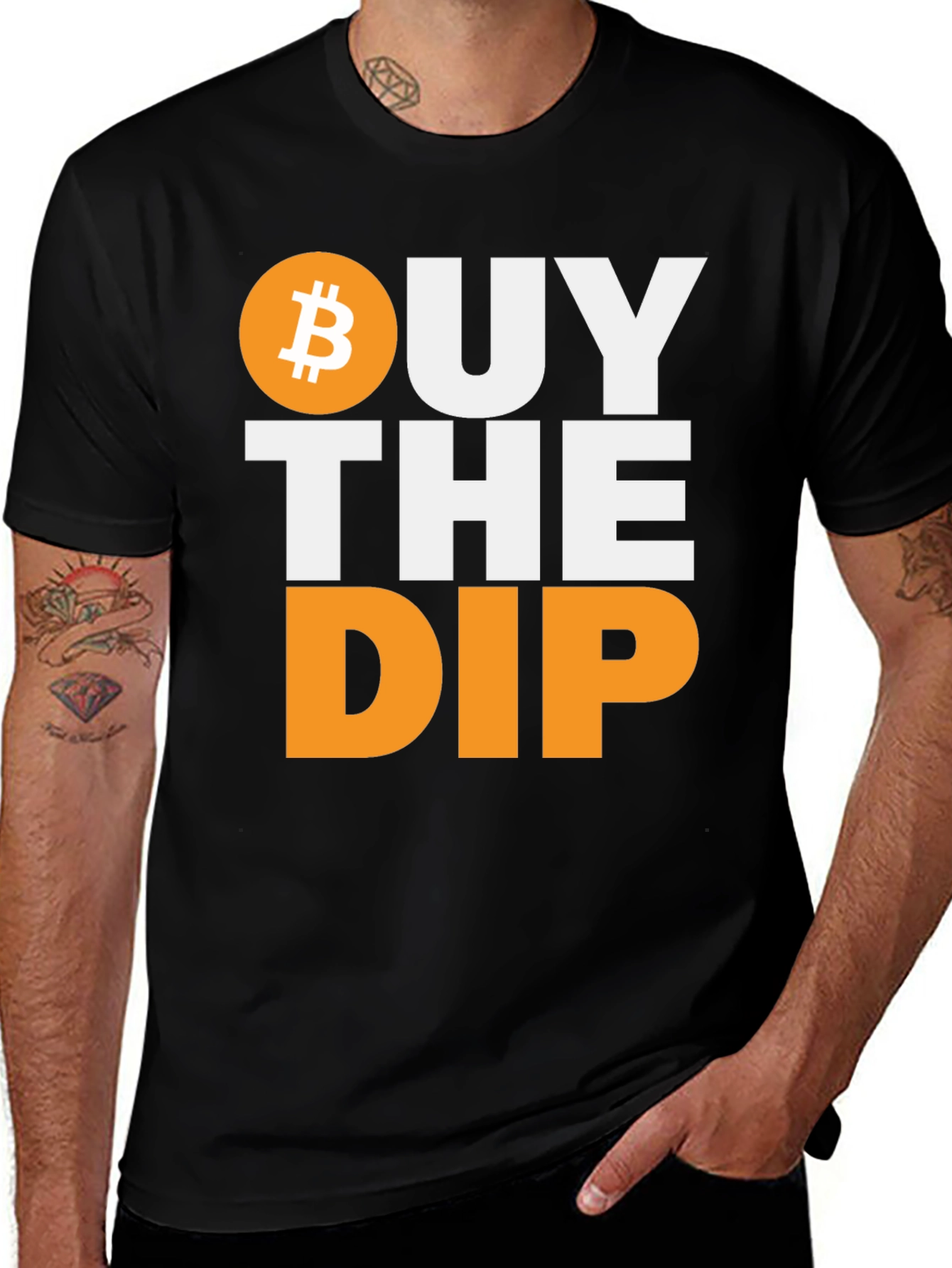 Variant 19 of Buy The Dip Bitcoin Crypto T-Shirt