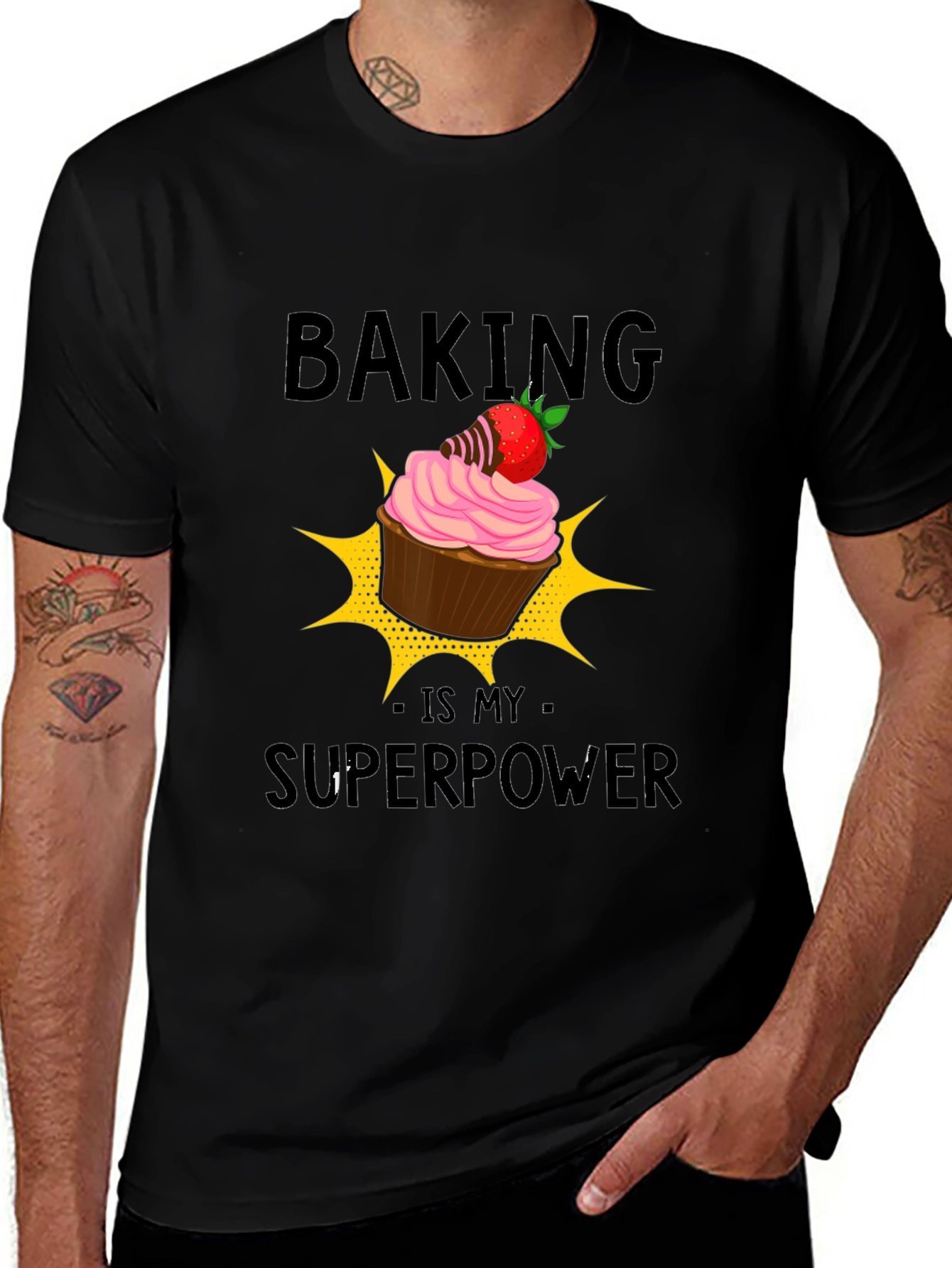 Variant 8 of Baking is My Superpower Graphic Tee
