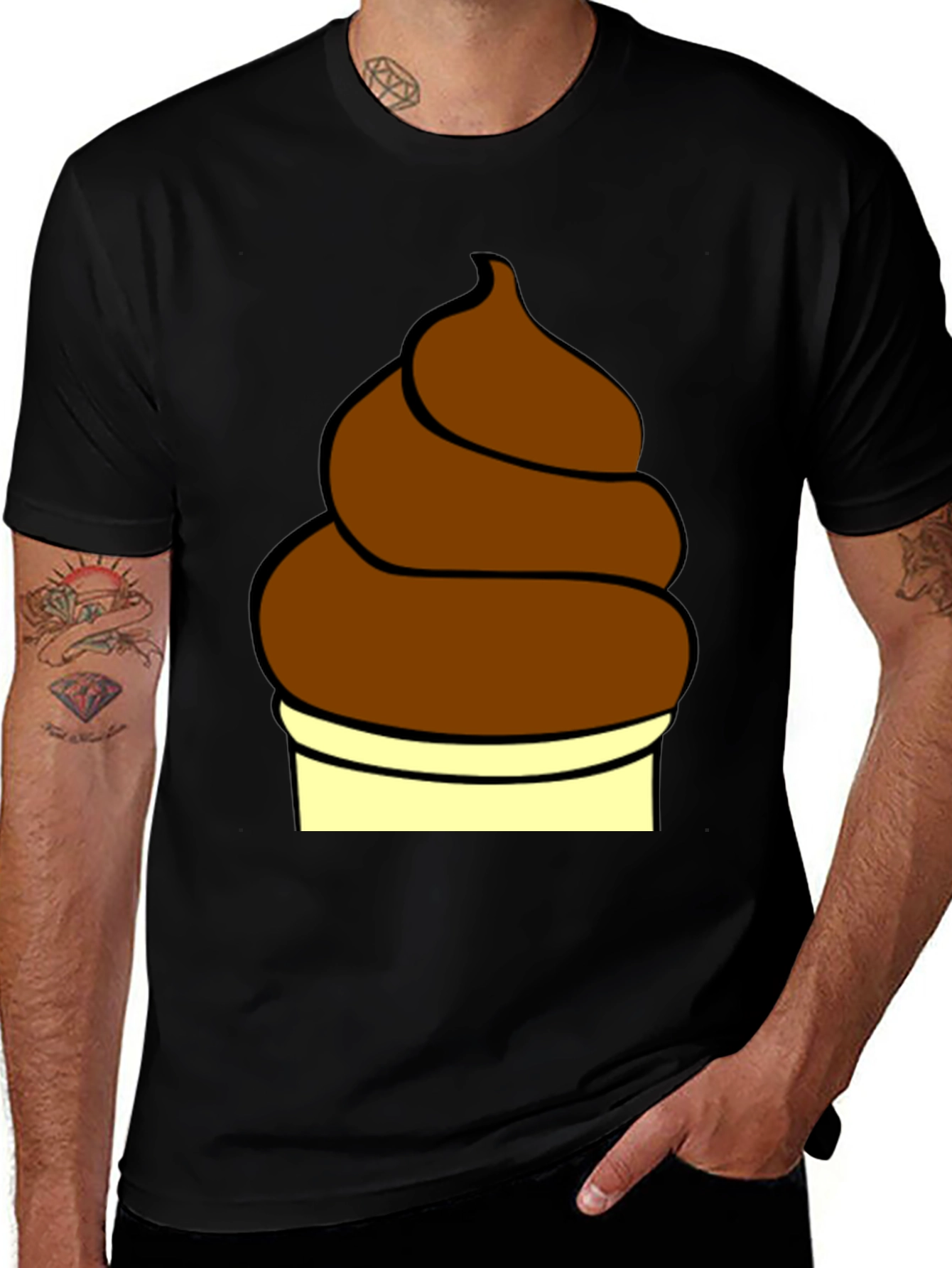 Variant 16 of Novelty Poop Emoji T-Shirt - Funny Graphic Tee