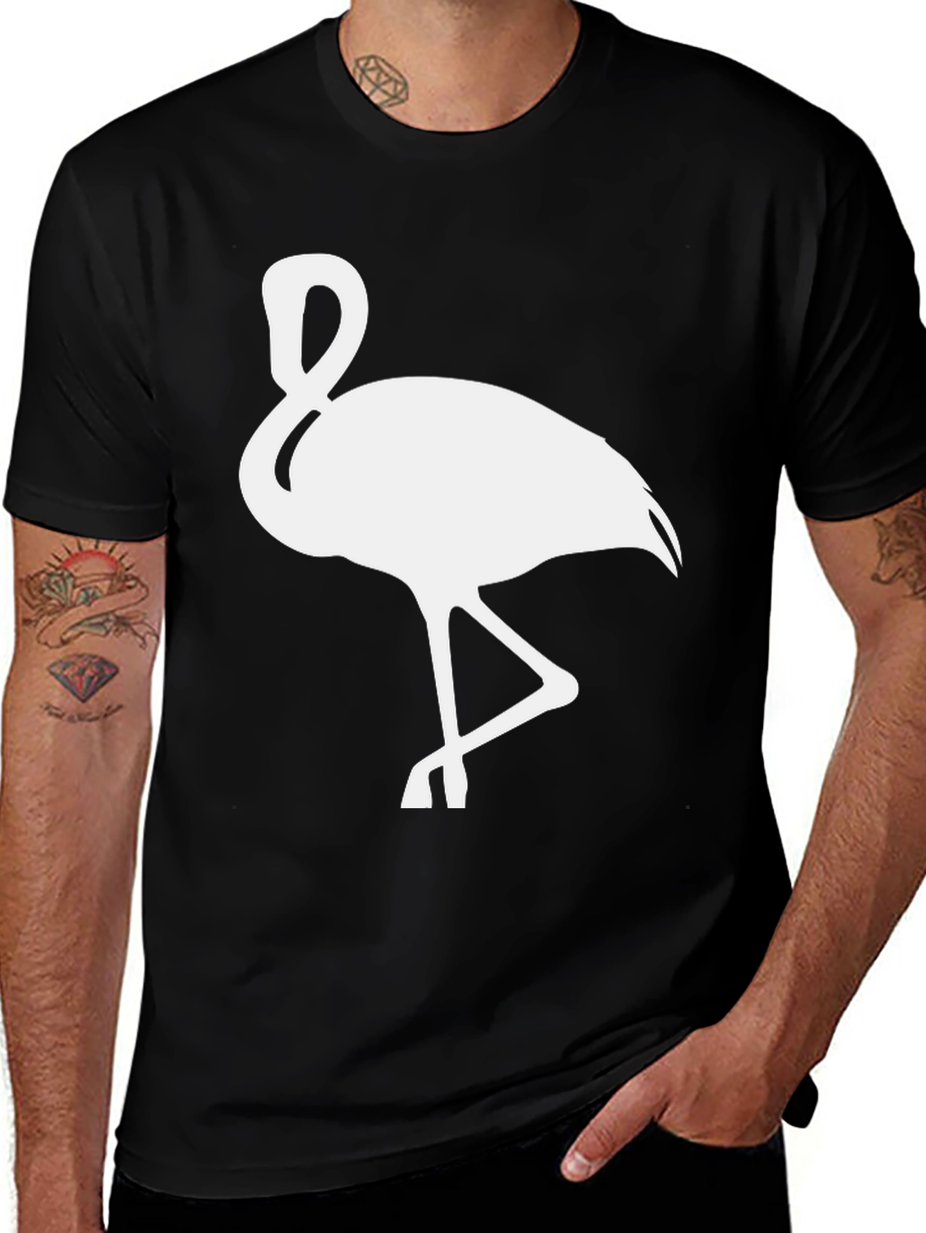 Variant 26 of Flamingo Graphic T-Shirt - Casual Style