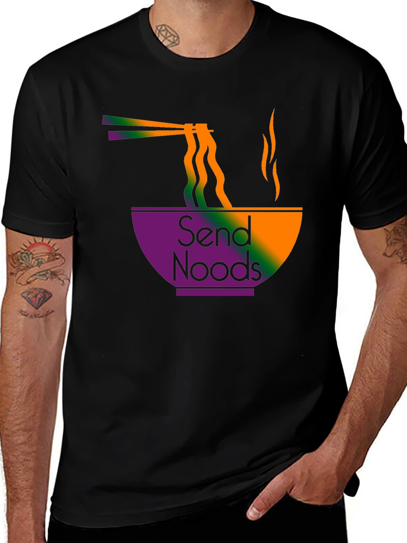 Send Noods T-Shirt - Ramen Design