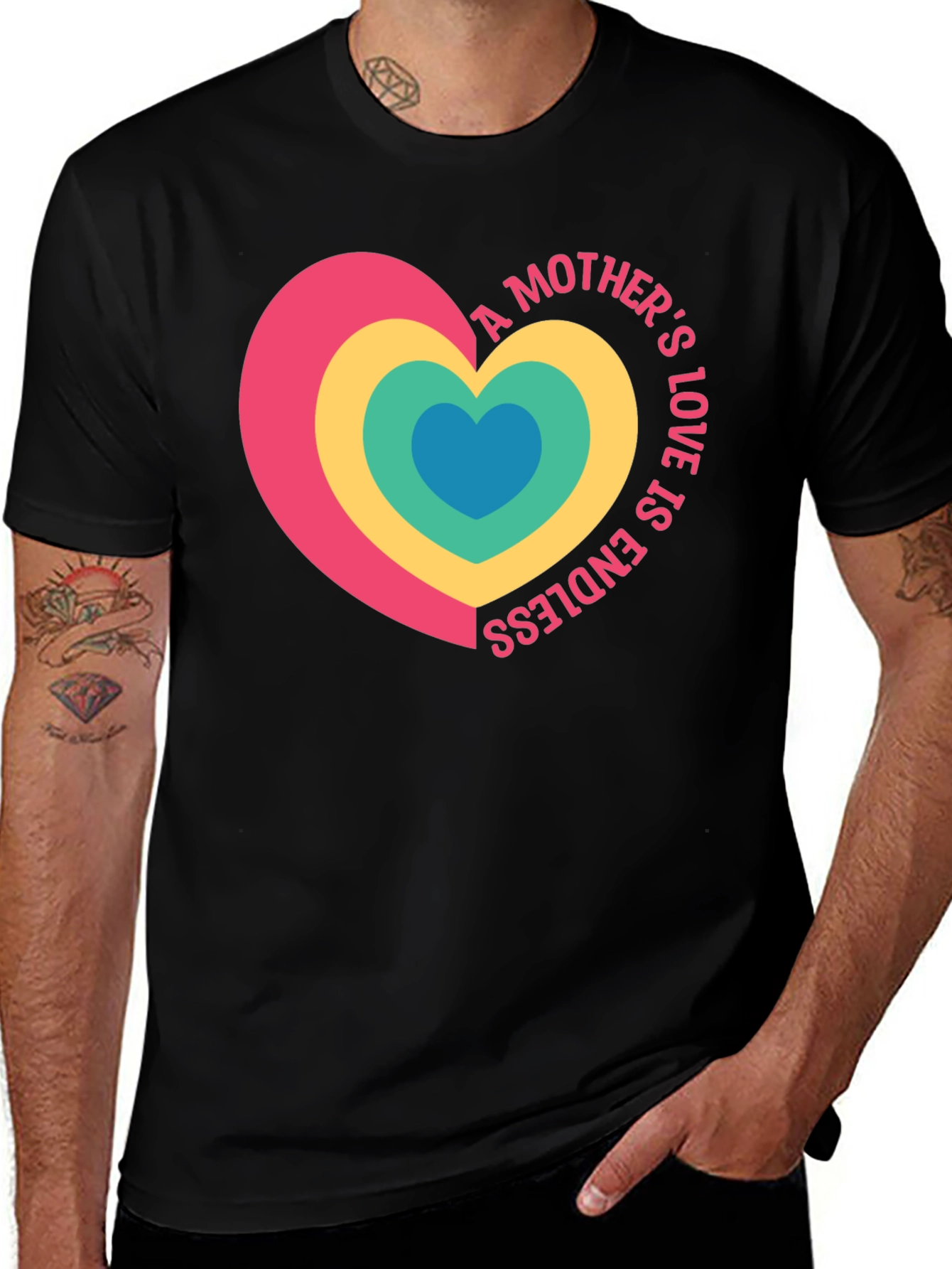 Variant 20 of Mother's Love Endless Heart Graphic Tee