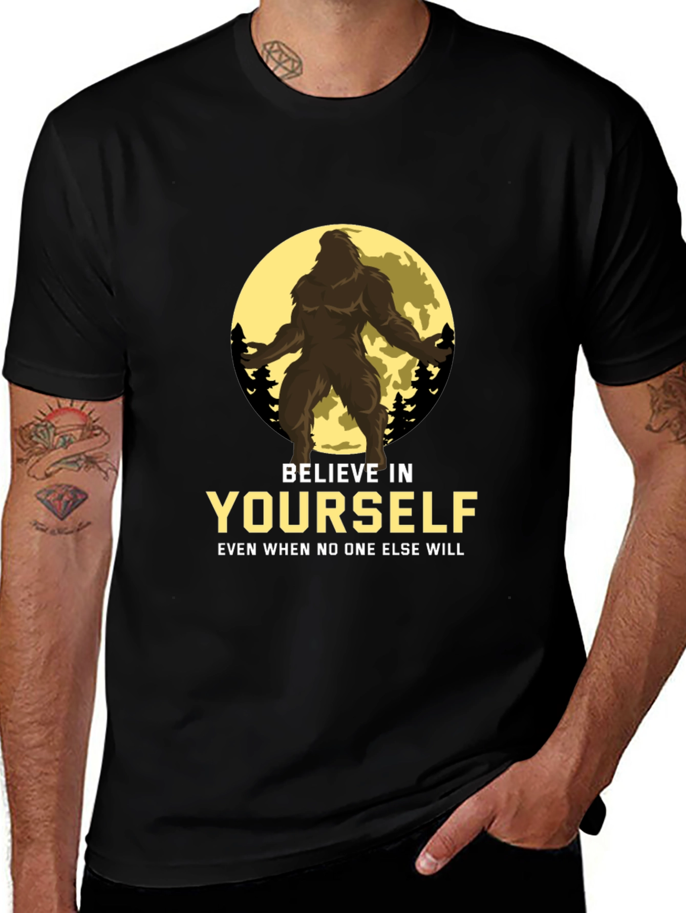 Variant 10 of Believe in Yourself Bigfoot T-Shirt
