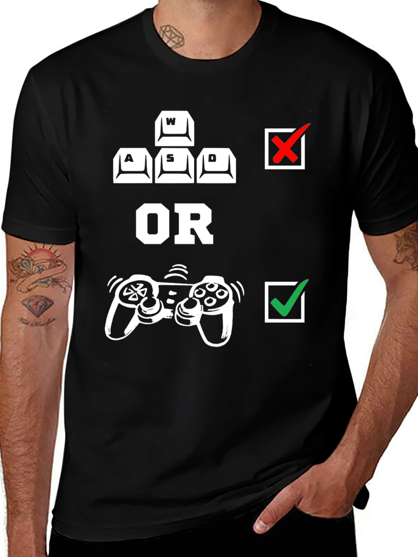 Variant 13 of Keyboard or Controller Gamer T-Shirt