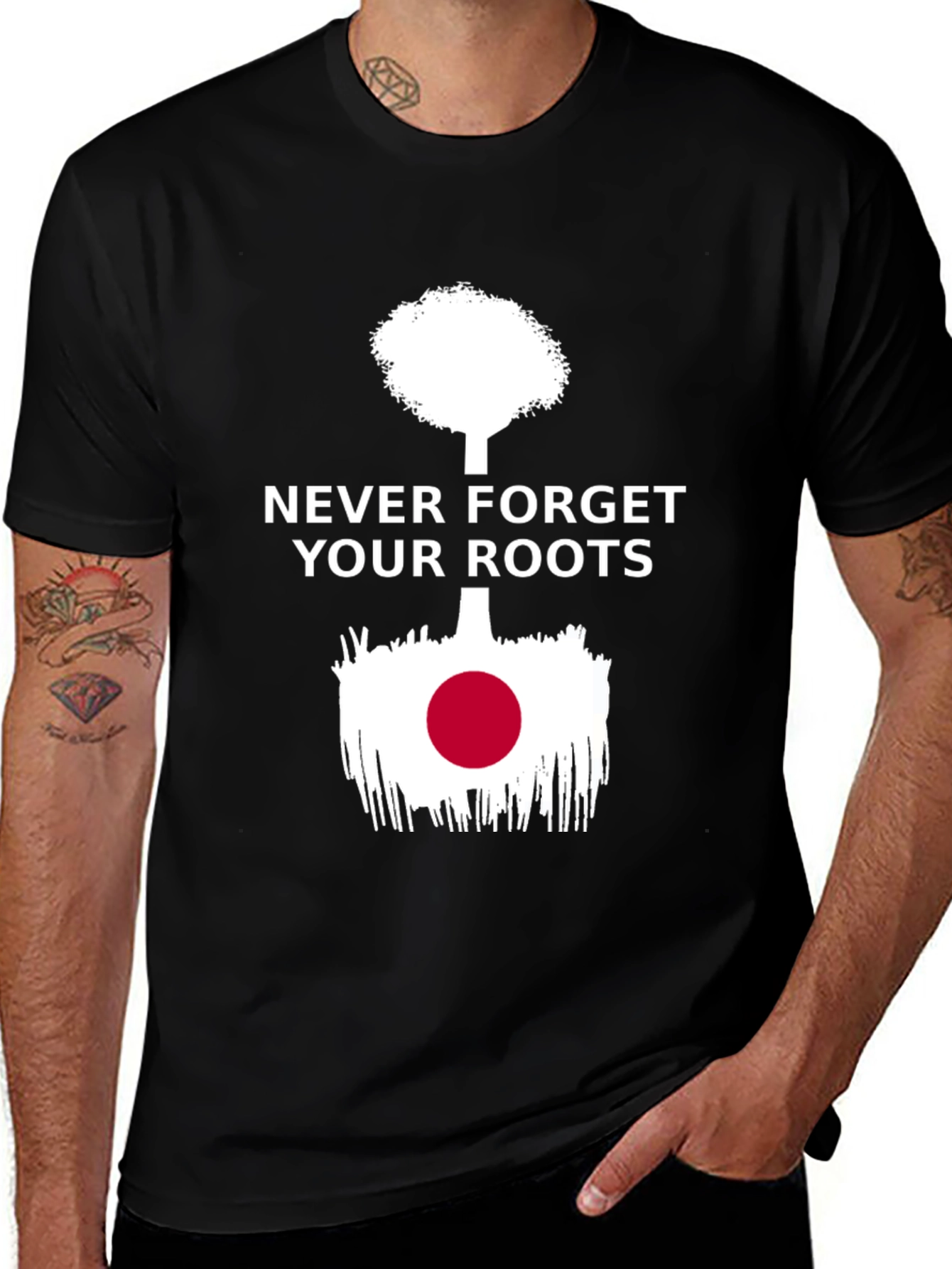 Black Never Forget Your Roots T-Shirt main image
