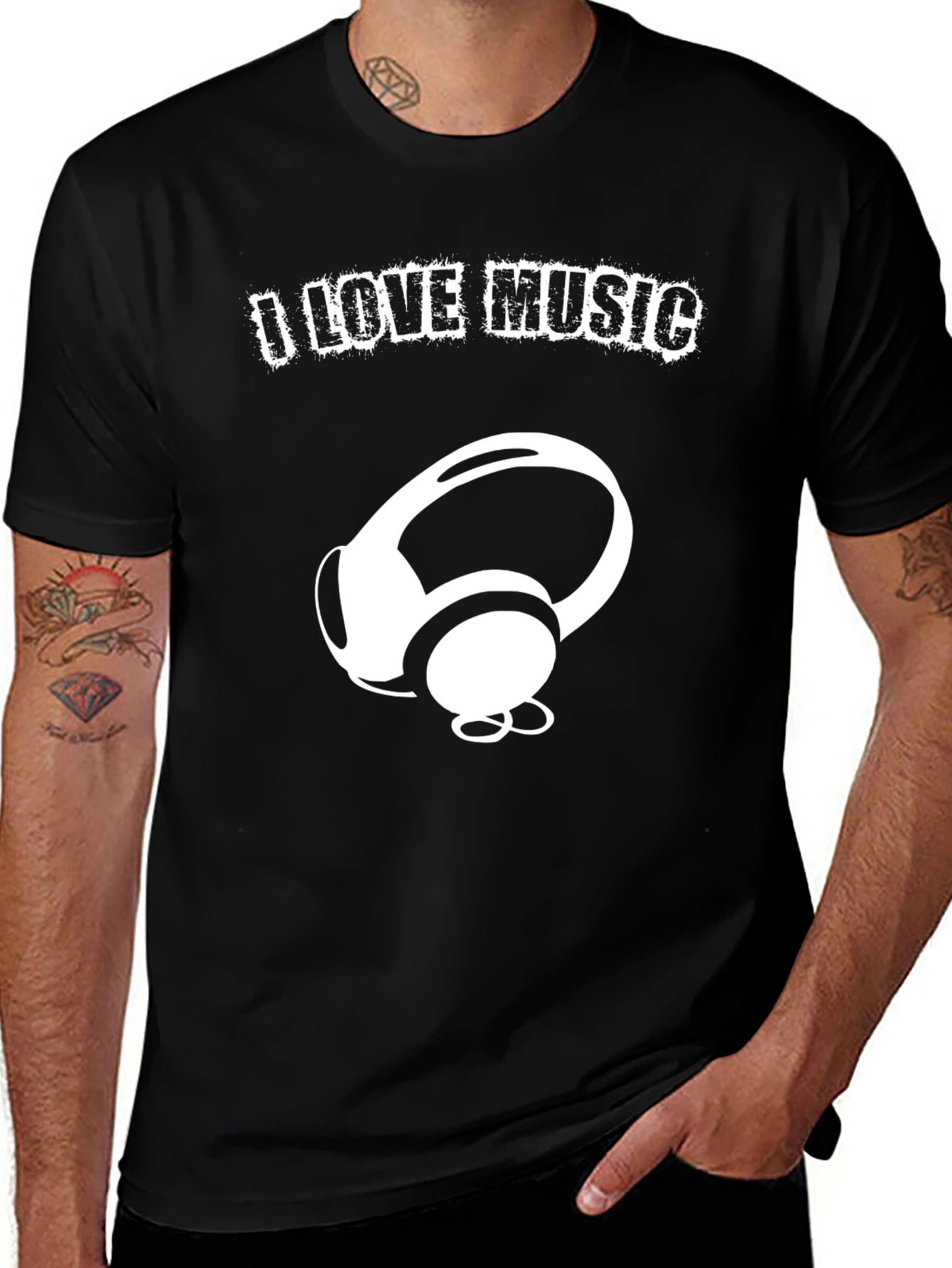Variant 8 of I Love Music T-Shirt