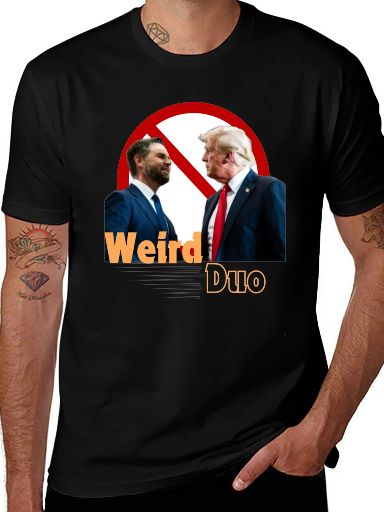 Variant 5 of Weird Duo Graphic Tee - Anti Trump T-Shirt
