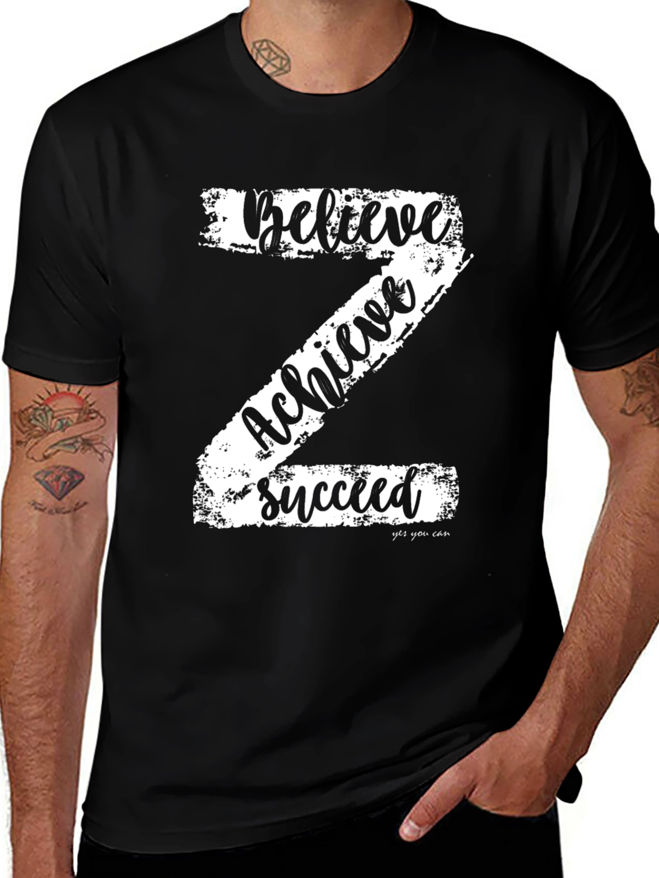 Variant 3 of Believe Achieve Succeed Graphic Tee
