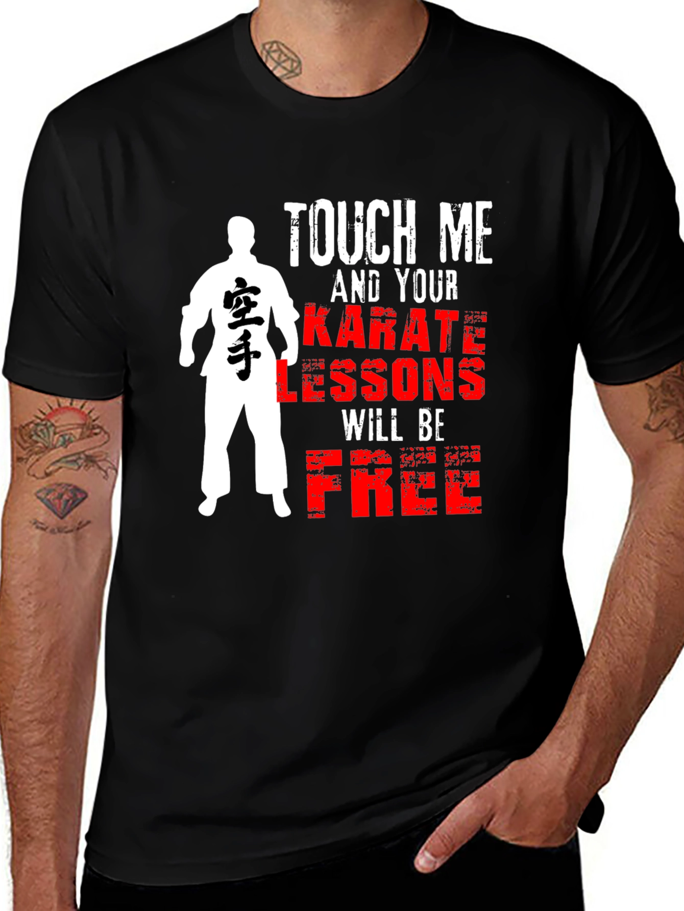 Variant 29 of Touch Me Karate Lessons Free Graphic T-Shirt