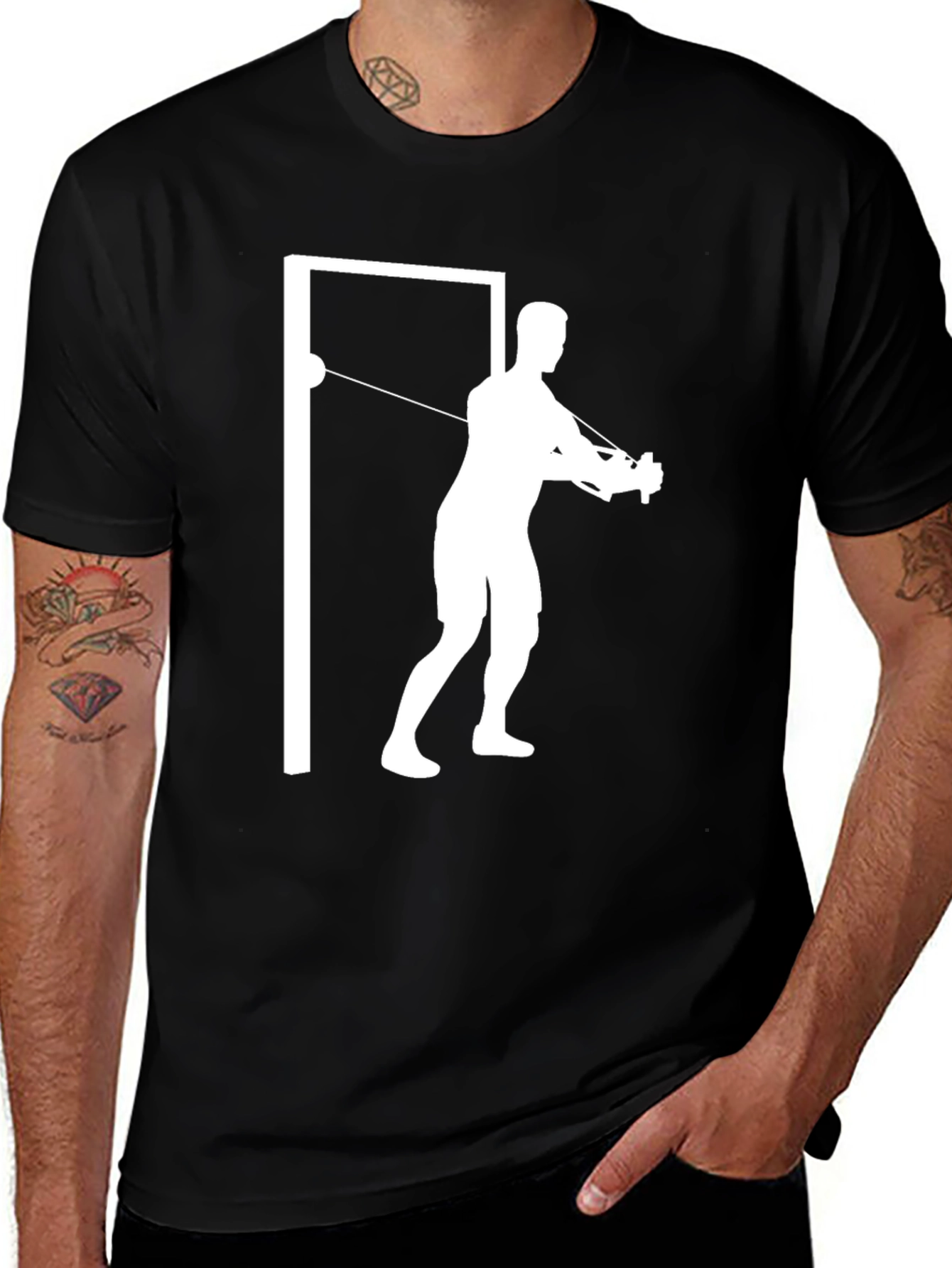 Black Fitness Training T-Shirt - Black main image