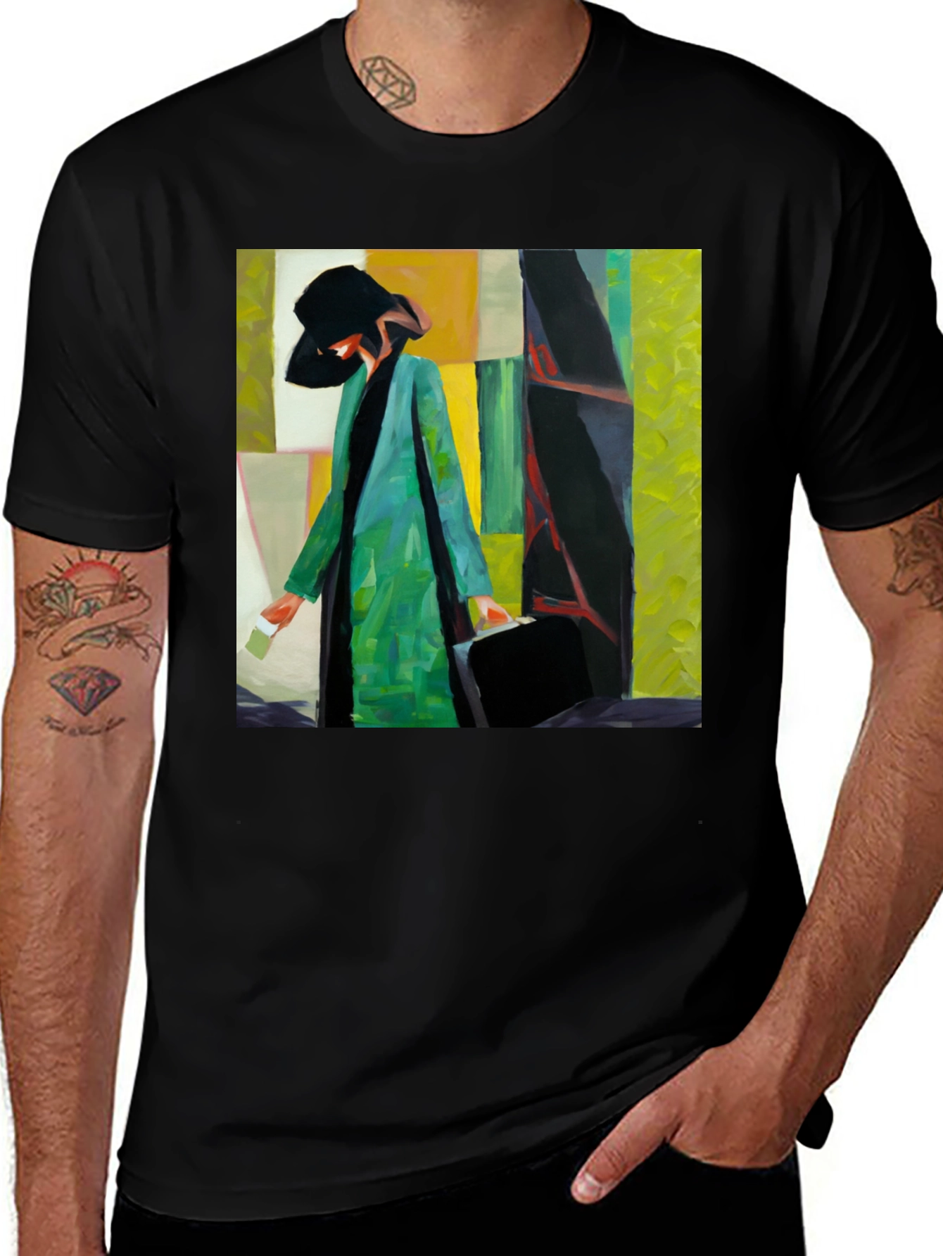 Variant 30 of Abstract Art T-Shirt - Modern Style