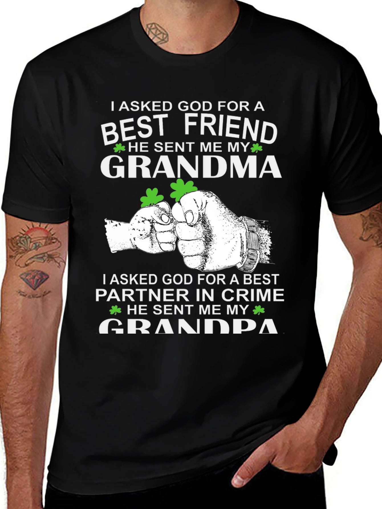 Variant 7 of Grandma Grandpa Best Friend T-Shirt