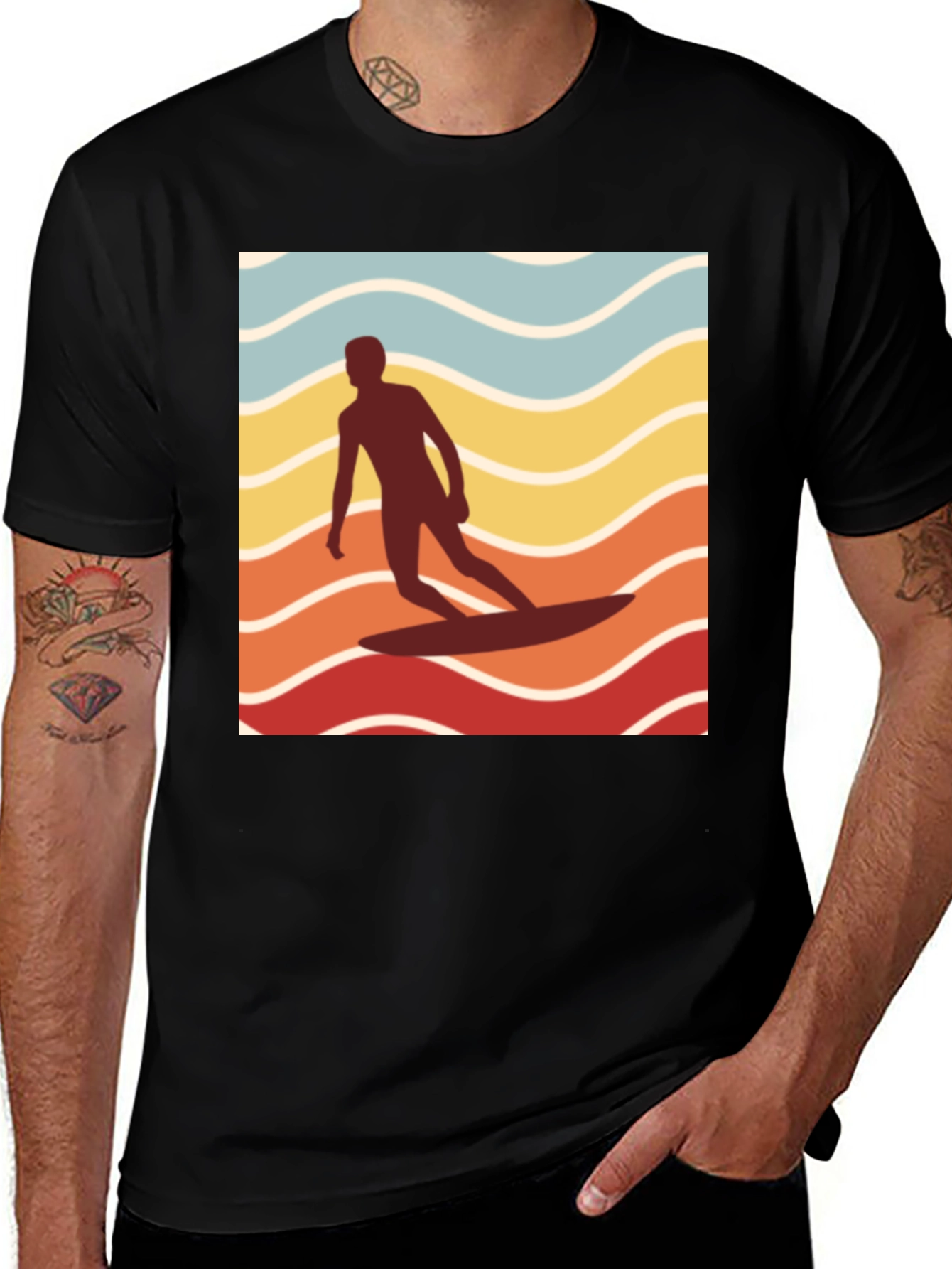 Variant 6 of Retro Surfer Graphic Tee