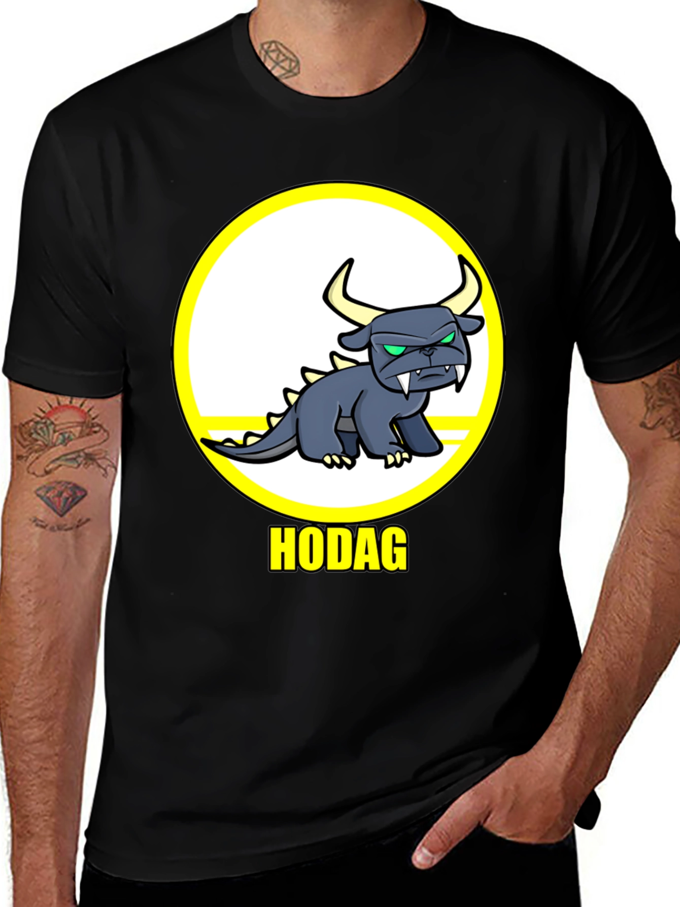 Variant 17 of Hodag Creature Graphic Tee - Black