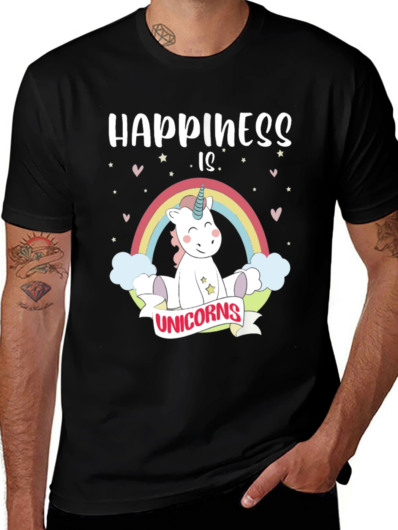 Variant 8 of Happiness Is Unicorns Graphic T-Shirt