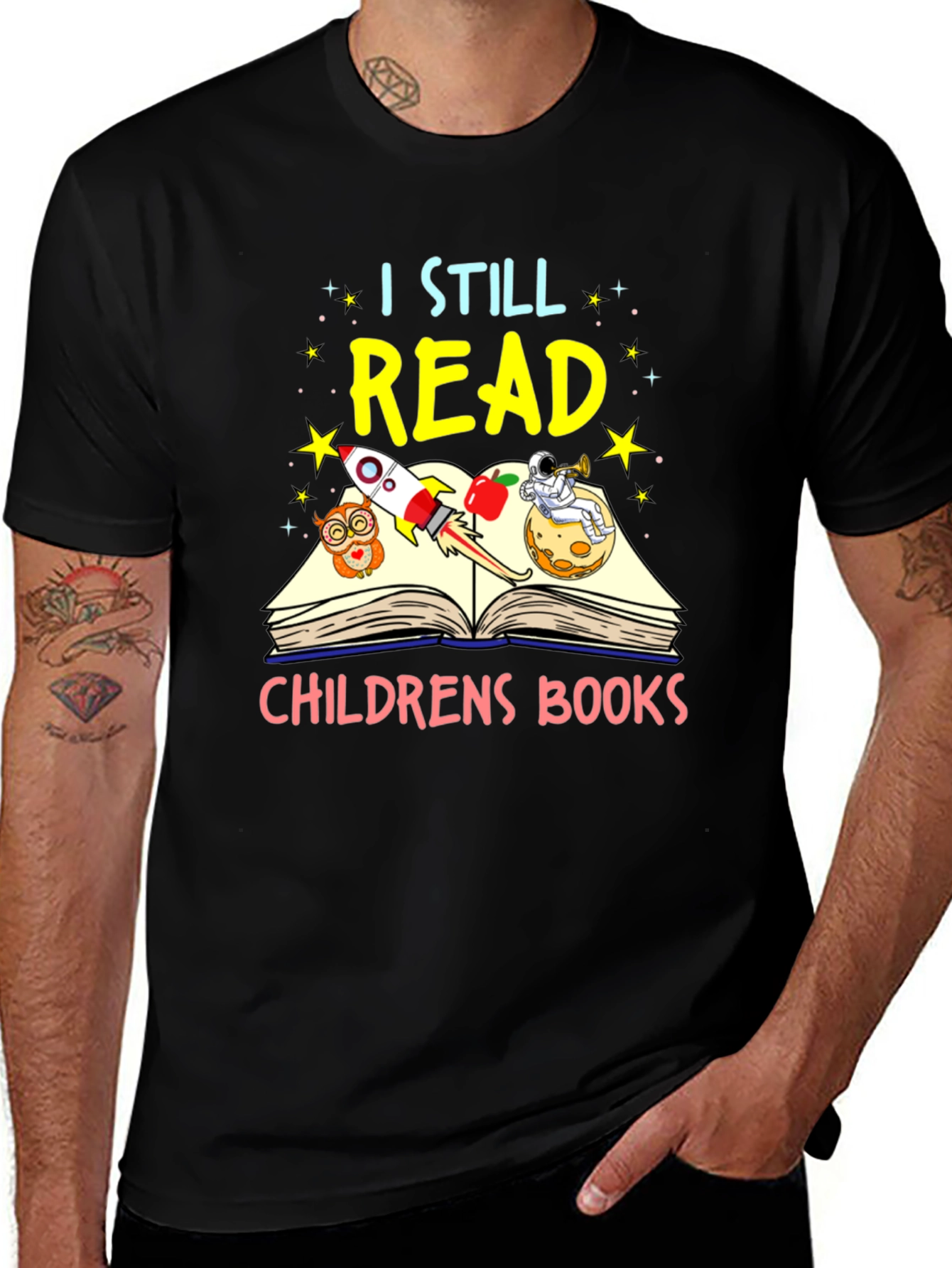 Variant 5 of I Still Read Children's Books T-Shirt