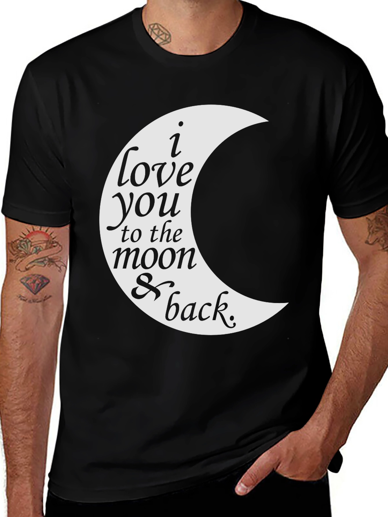 Variant 19 of I Love You to the Moon & Back Graphic Tee