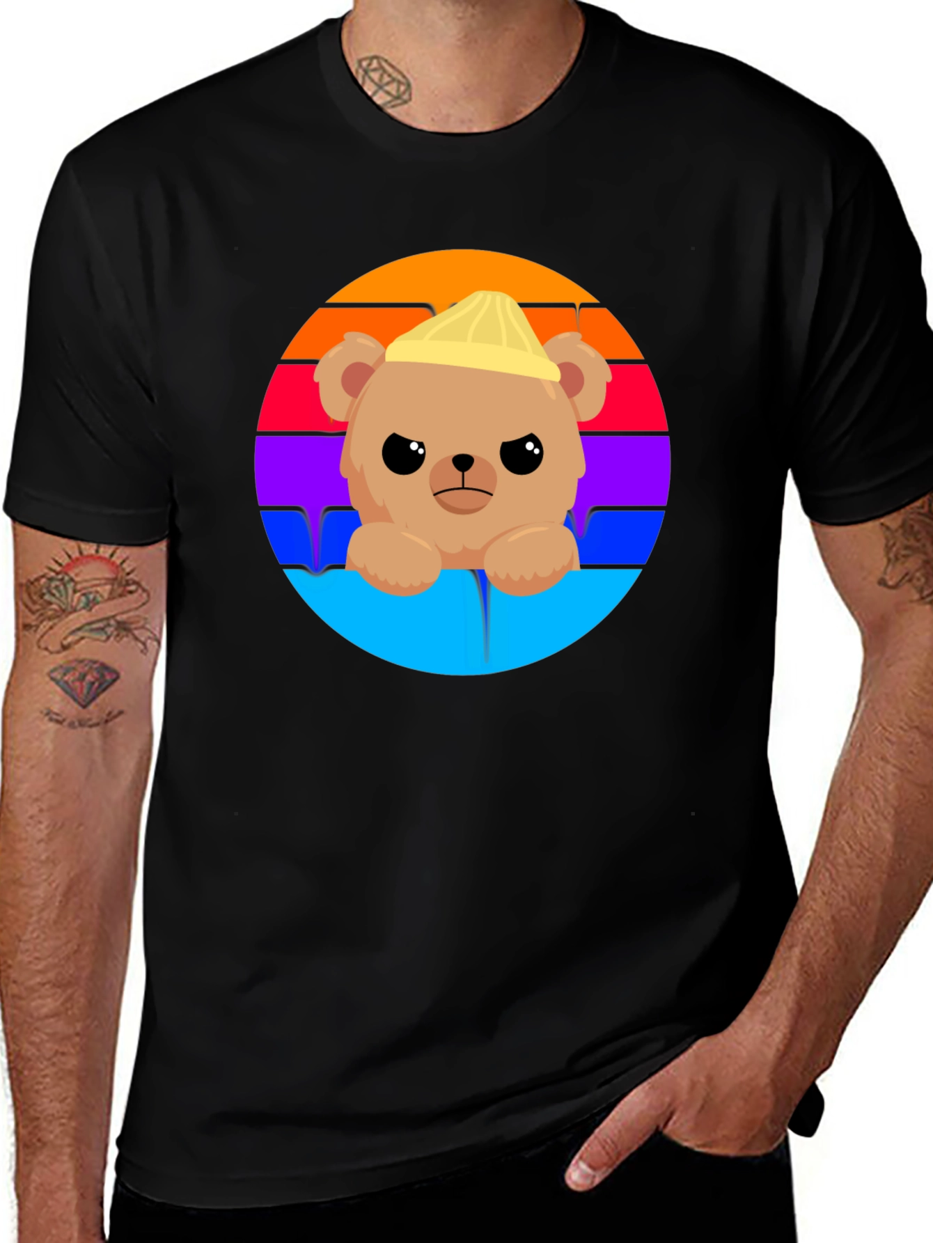 Cool Cartoon Bear T-Shirt