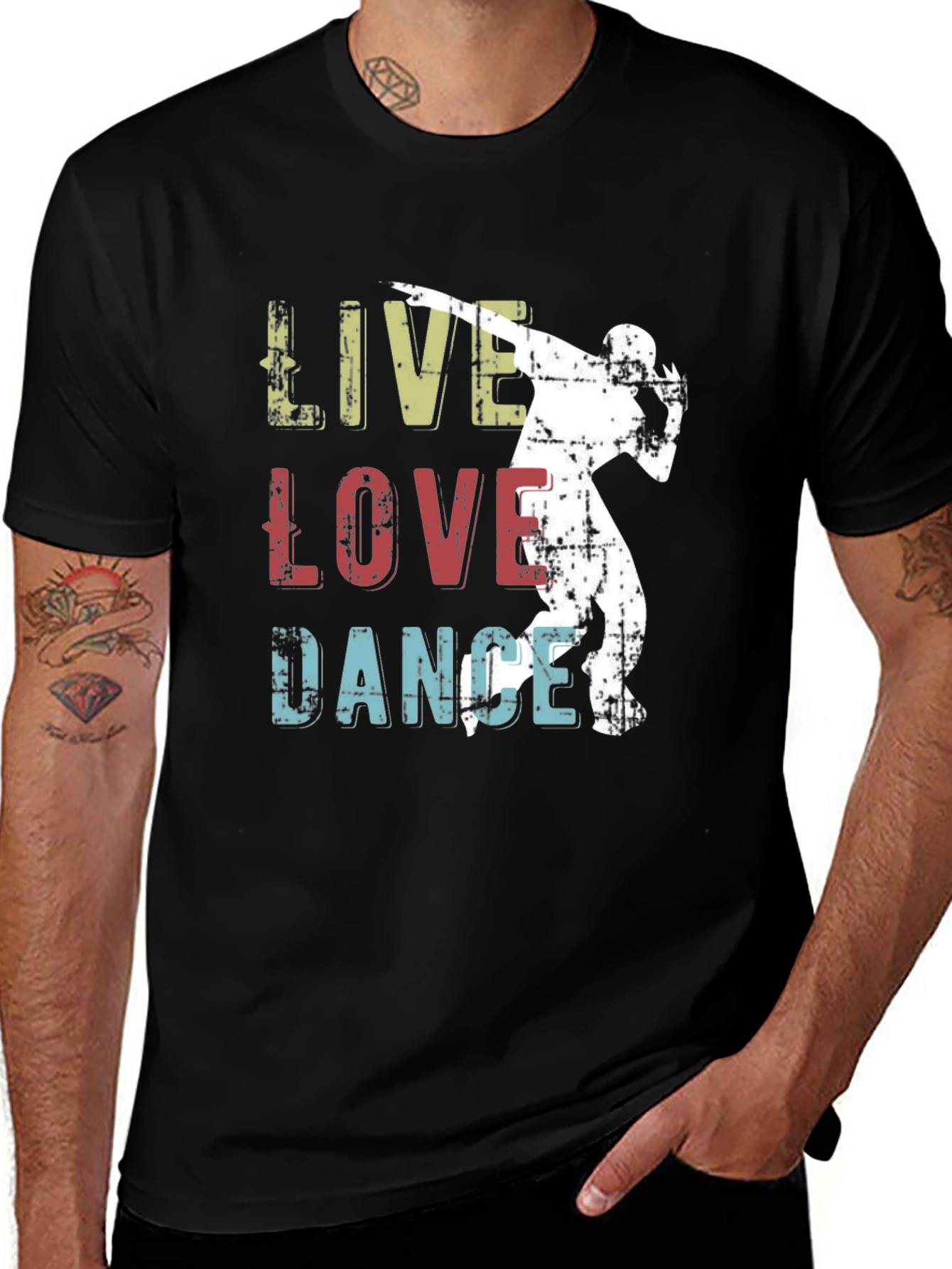 Variant 15 of Live Love Dance Graphic Tee