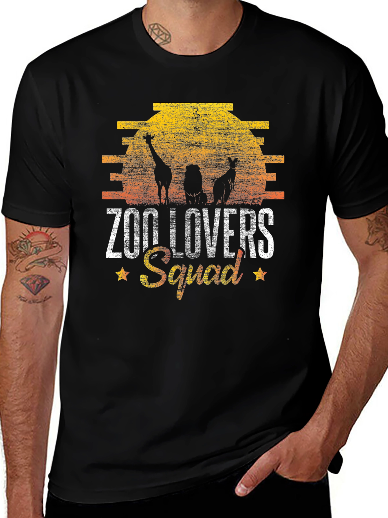Variant 17 of Zoo Lovers Squad T-Shirt - Wildlife Animal Design