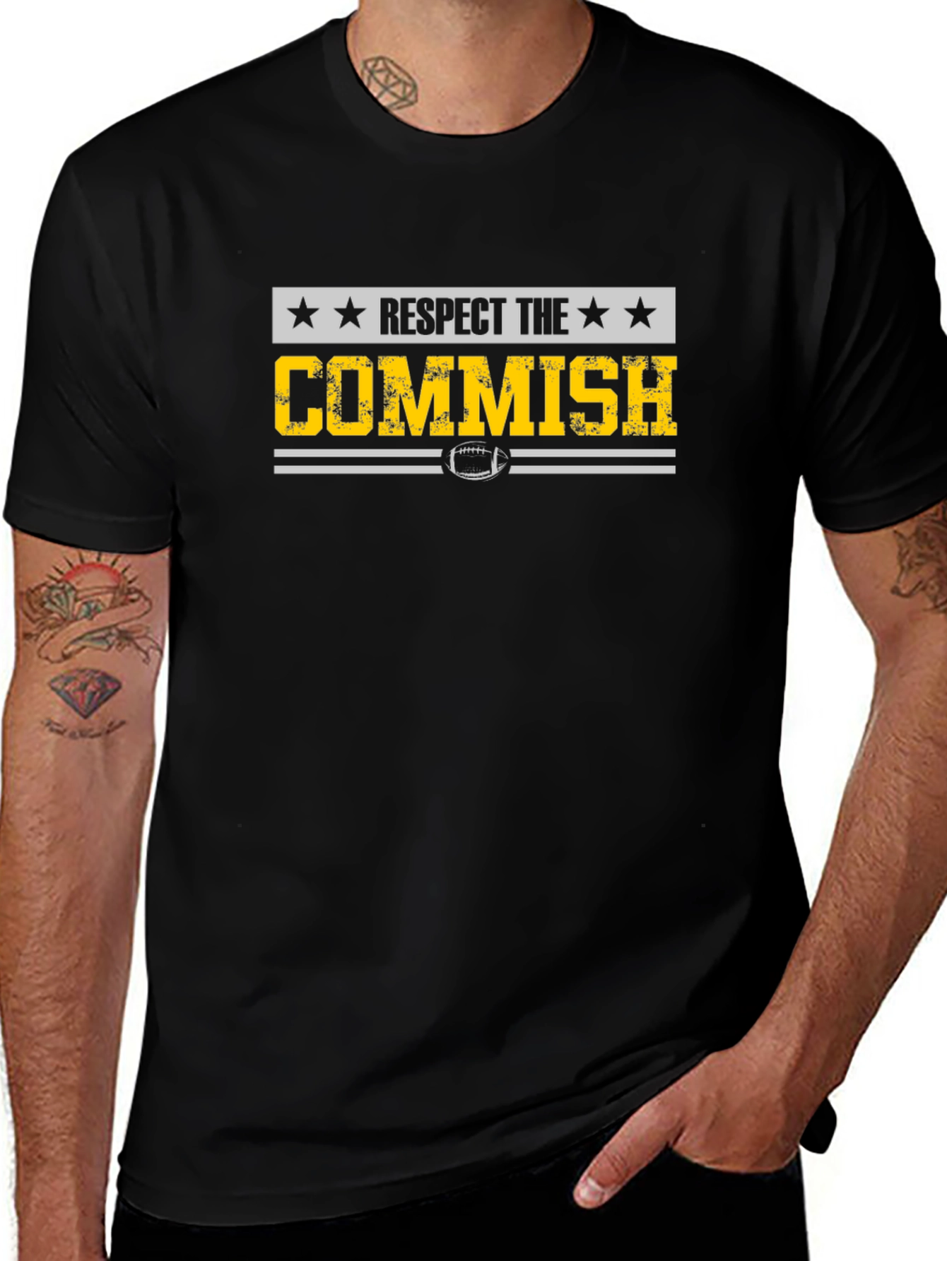 Variant 30 of Respect the Commish Football T-Shirt