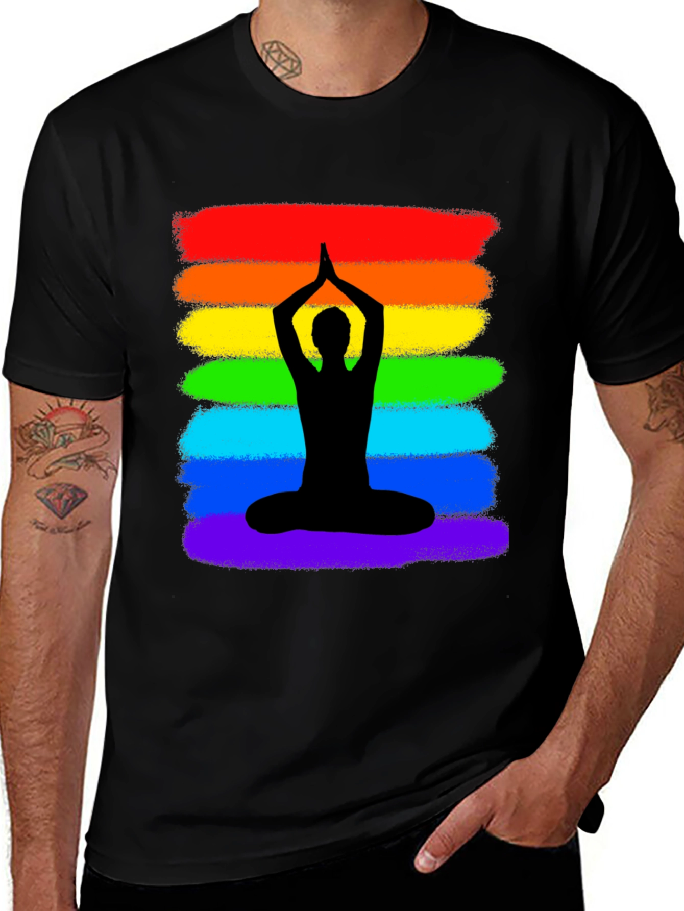 Rainbow Yoga Meditation T-Shirt