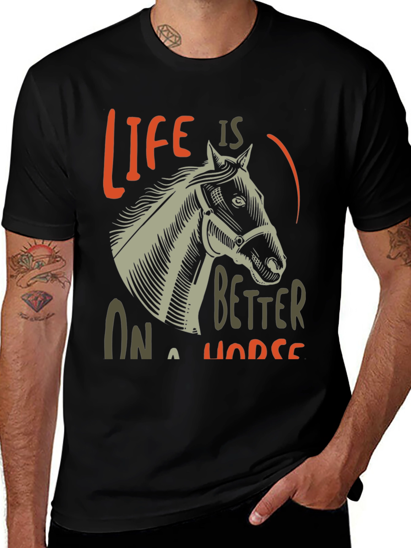 Variant 20 of Life Is Better On A Horse Graphic T-Shirt