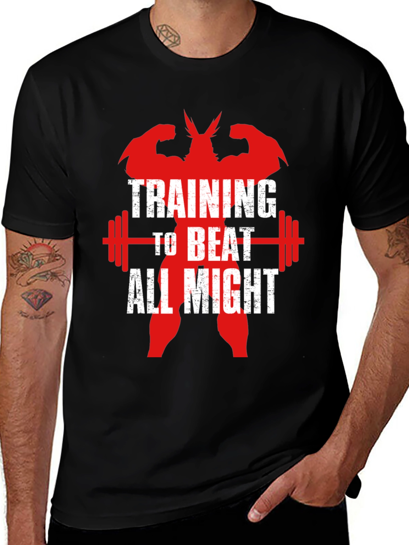 Training to Beat All Might T-Shirt