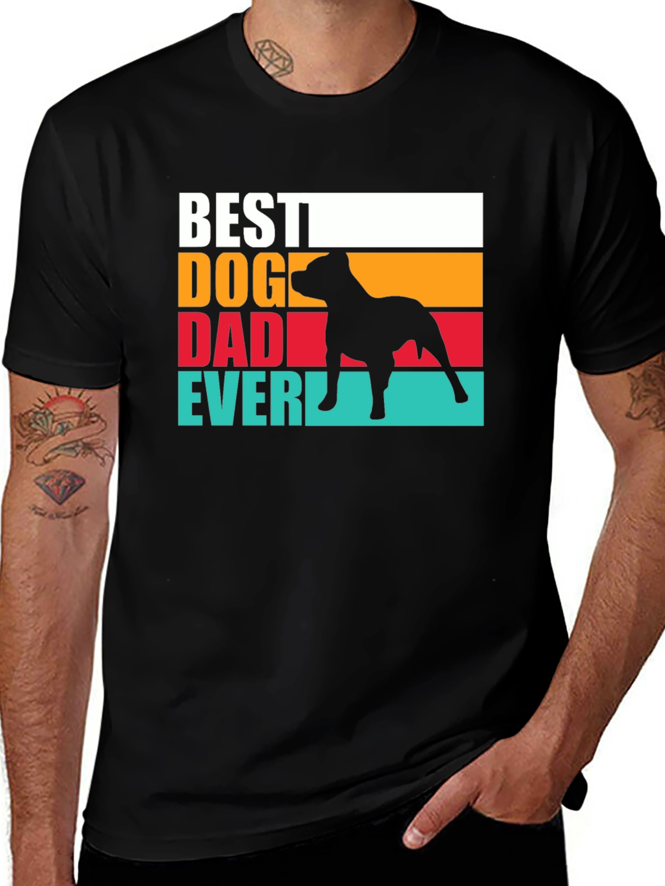 Variant 23 of Best Dog Dad Ever T-Shirt - Cute Pet Lover Tee