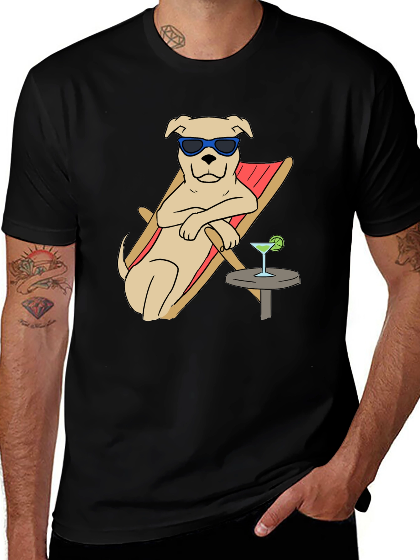 Variant 2 of Chill Dog Graphic Tee - Relaxed Summer Vibes