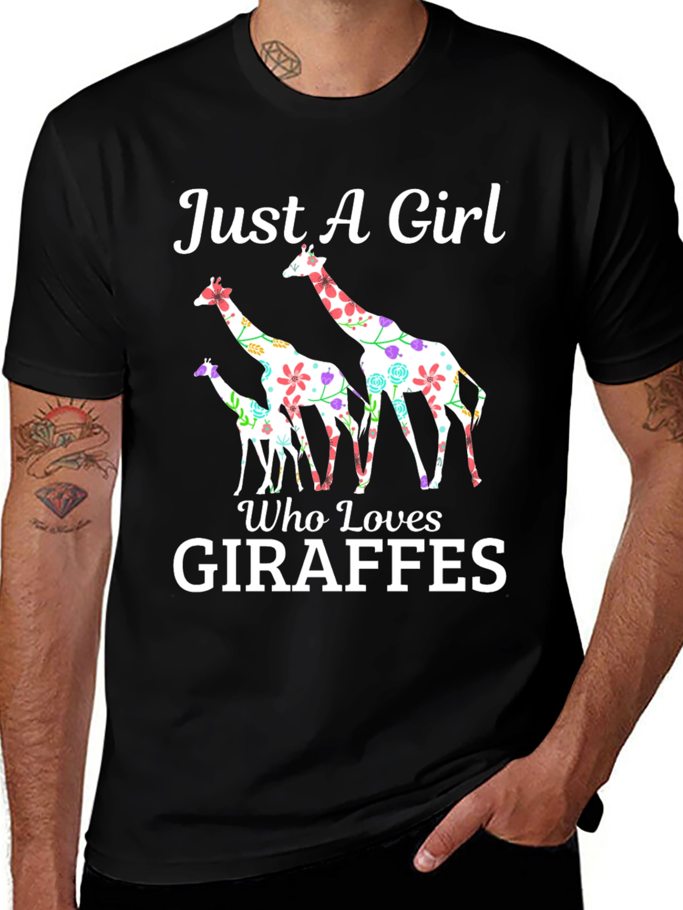 Variant 10 of Giraffe Lover Graphic Tee